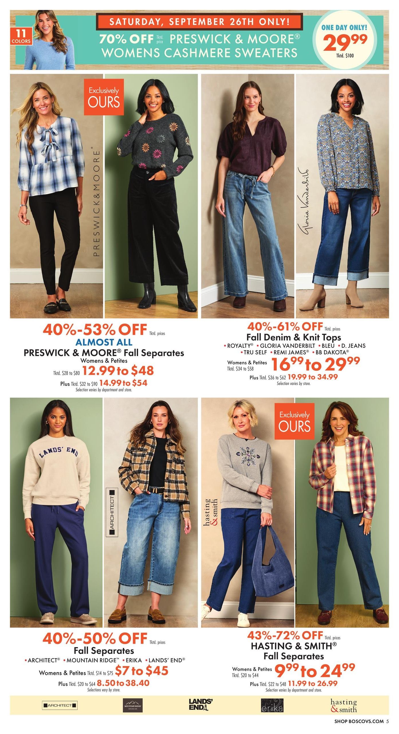 Boscov's Boscov’s Weekly Weekly Ad September 24 - 30, 2026
