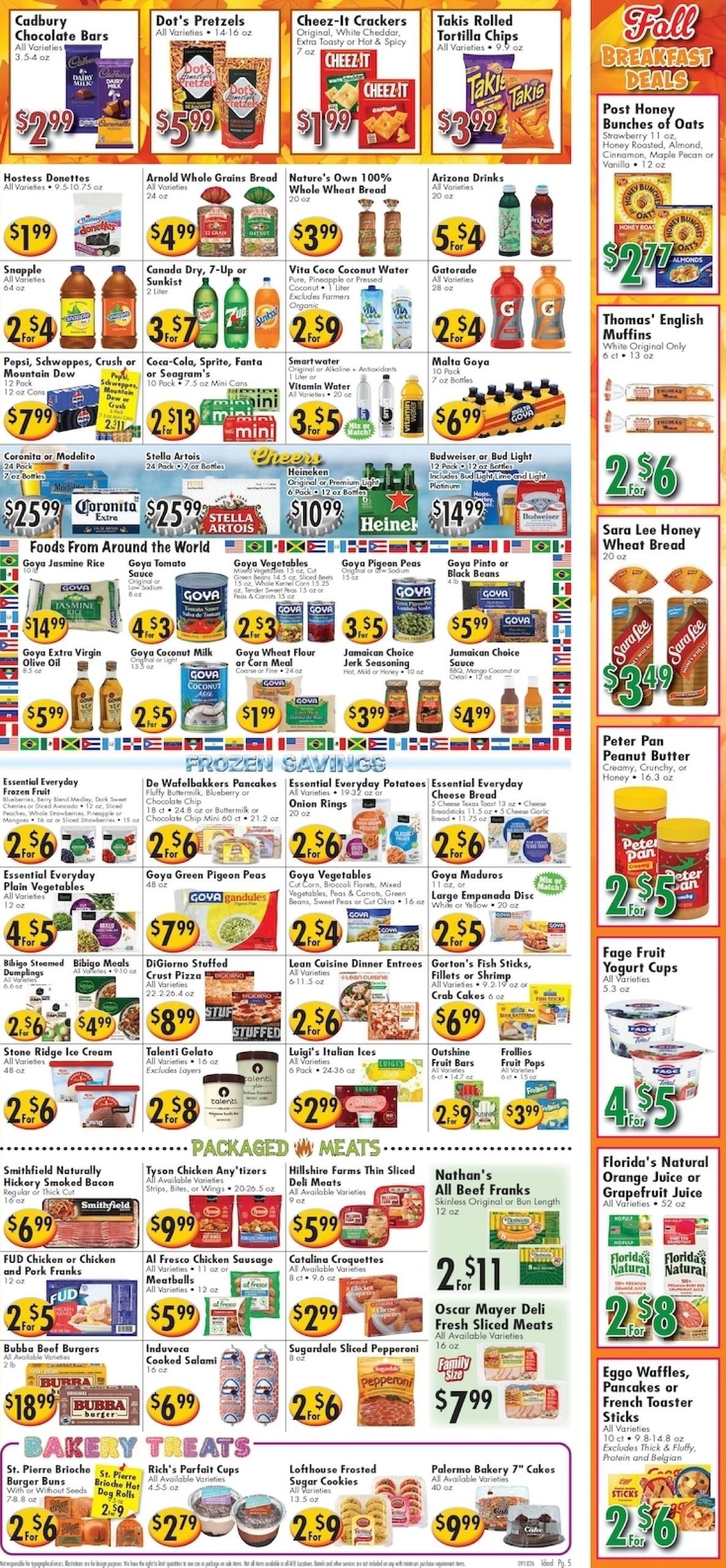 Putnam Lake Market (Bridgeport Area, CT) Weekly Ad September 25 - October 1, 2026