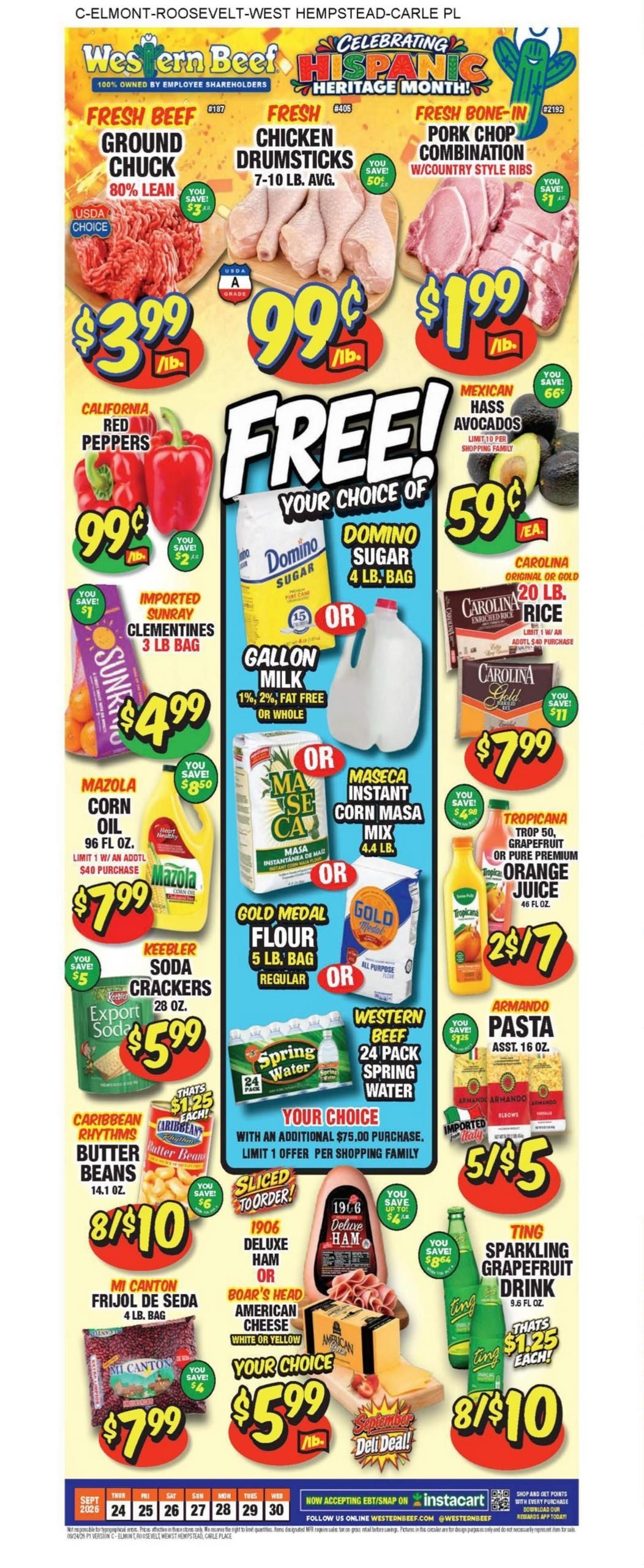 Western Beef (Carle Place Area, NY) Weekly Ad September 24 - 30, 2026