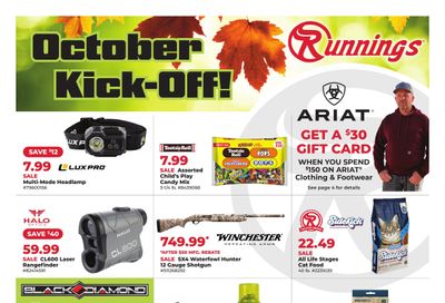 Runnings (Athol Area, MA) October Kick-Off! Weekly Ad September 24 - October 4, 2026