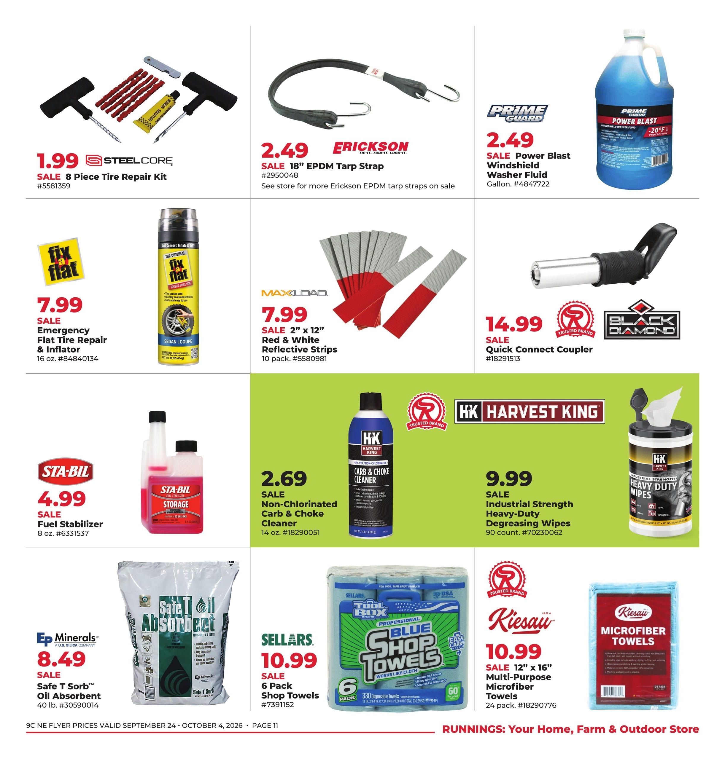 Runnings (Athol Area, MA) October Kick-Off! Weekly Ad September 24 - October 4, 2026