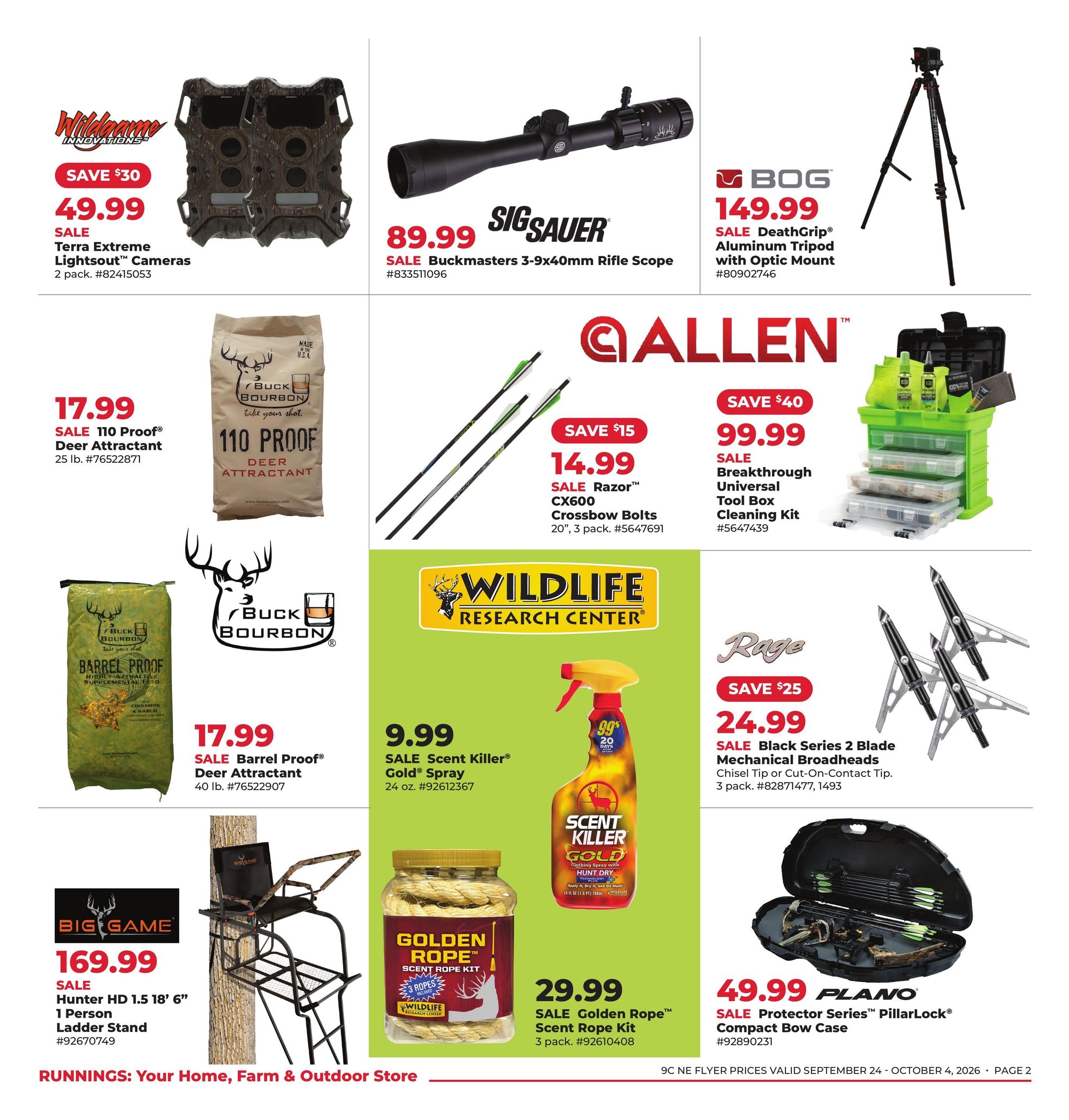 Runnings (Athol Area, MA) October Kick-Off! Weekly Ad September 24 - October 4, 2026