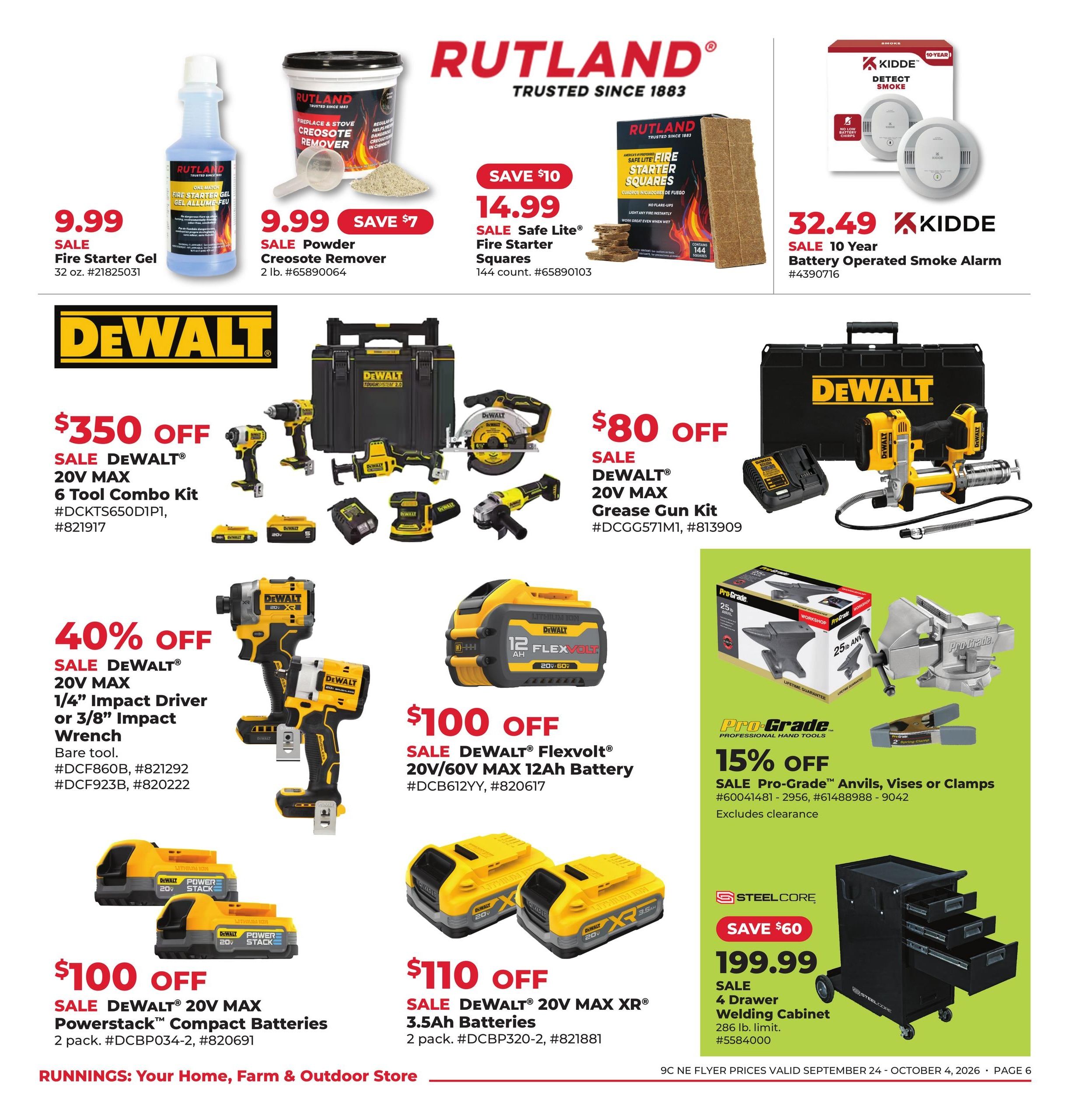 Runnings (Athol Area, MA) October Kick-Off! Weekly Ad September 24 - October 4, 2026