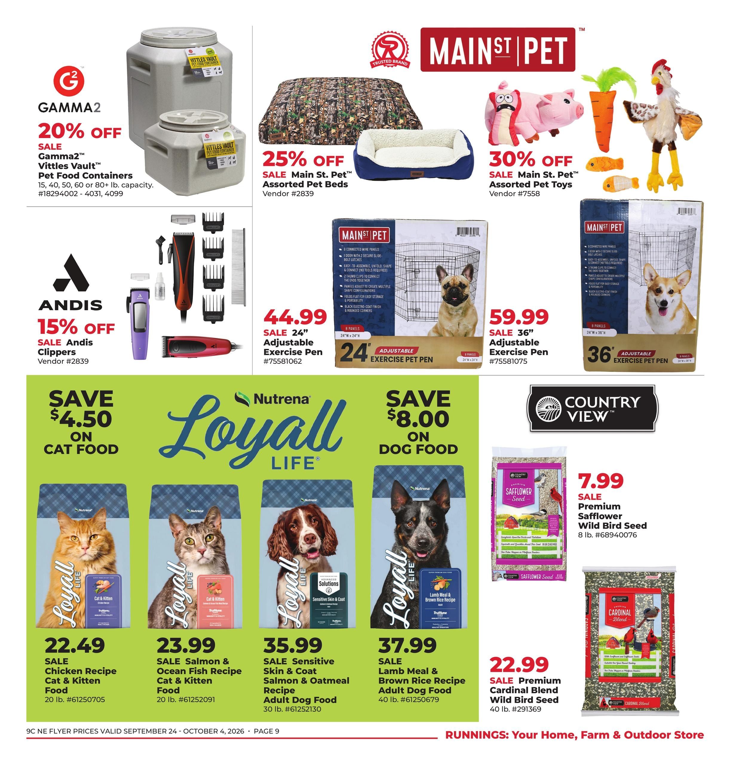 Runnings (Athol Area, MA) October Kick-Off! Weekly Ad September 24 - October 4, 2026