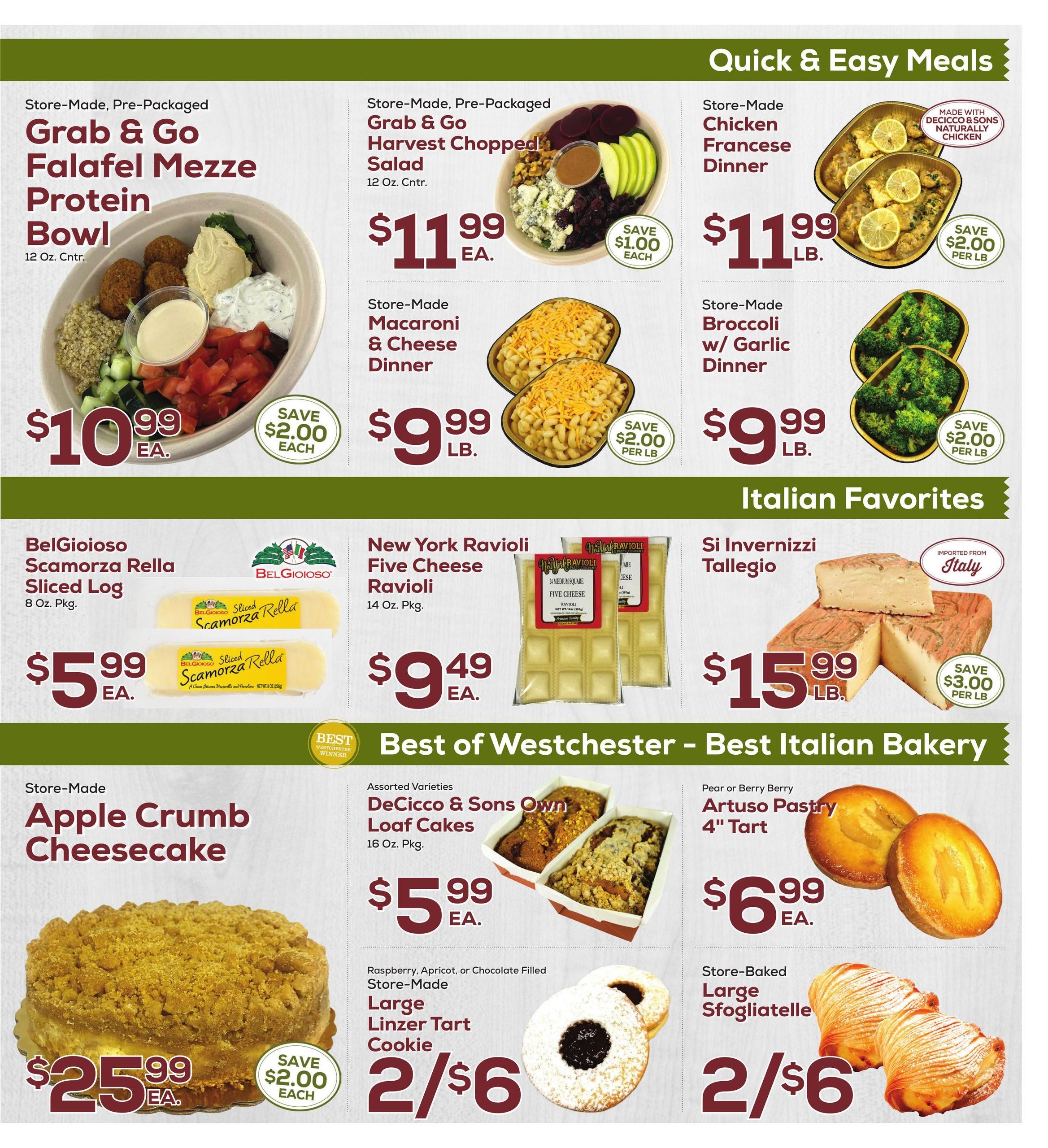 DeCicco & Sons Weekly Ad September 25 - October 1, 2026