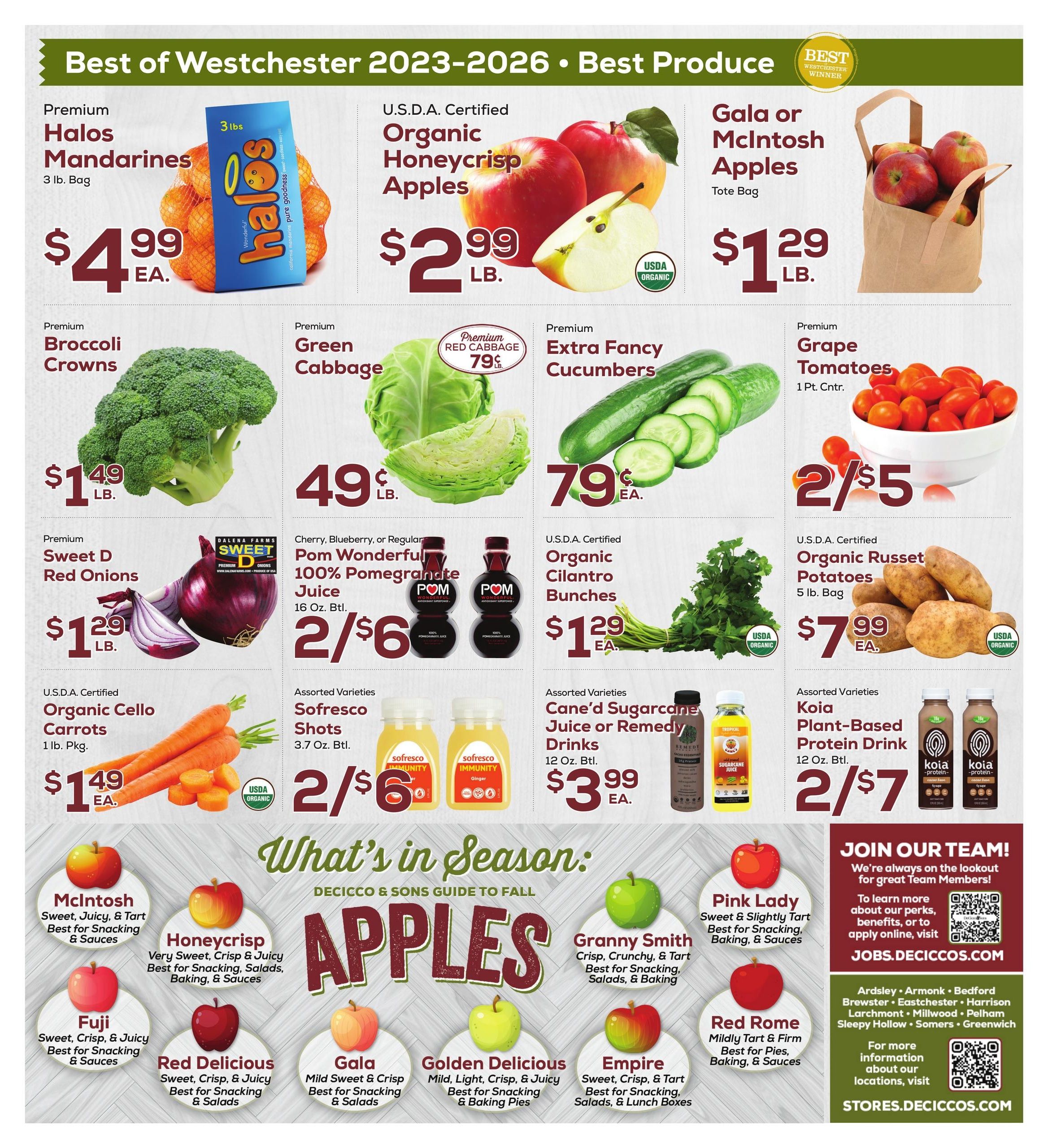 DeCicco & Sons Weekly Ad September 25 - October 1, 2026