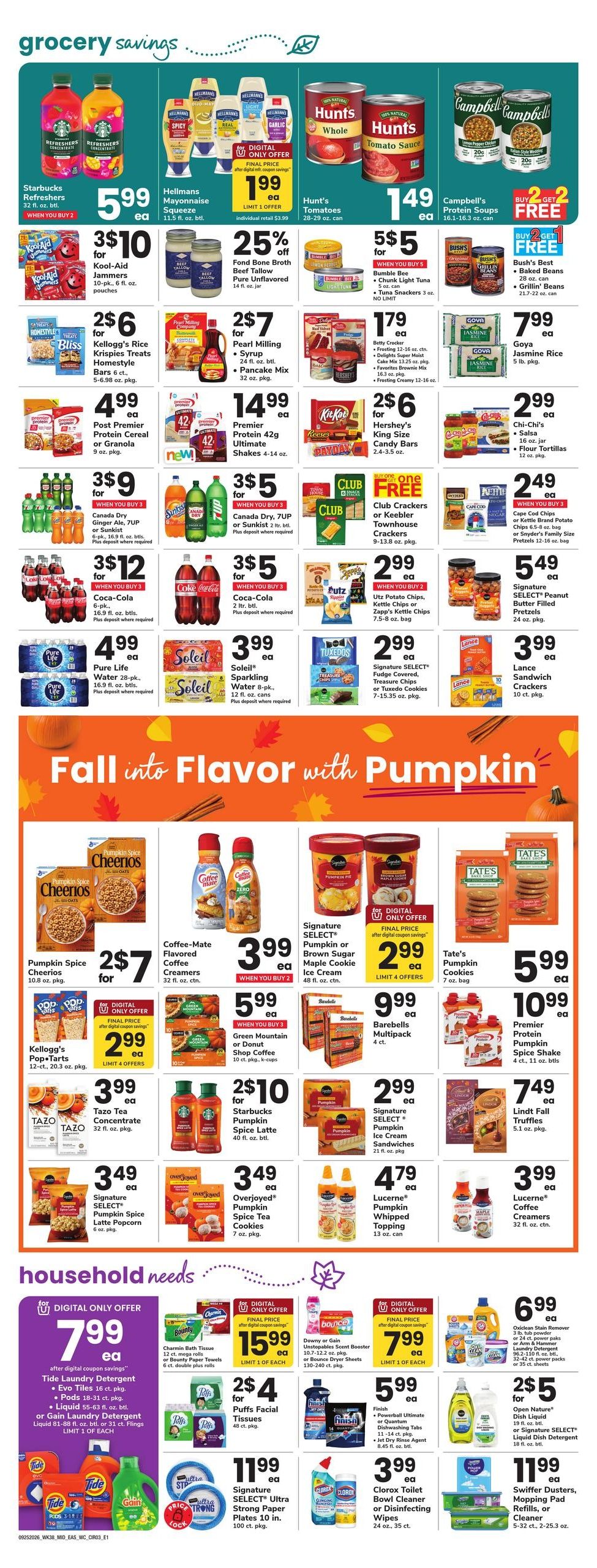 Safeway (Bethany Beach Area, DE) Weekly Ad September 25 - October 1, 2026