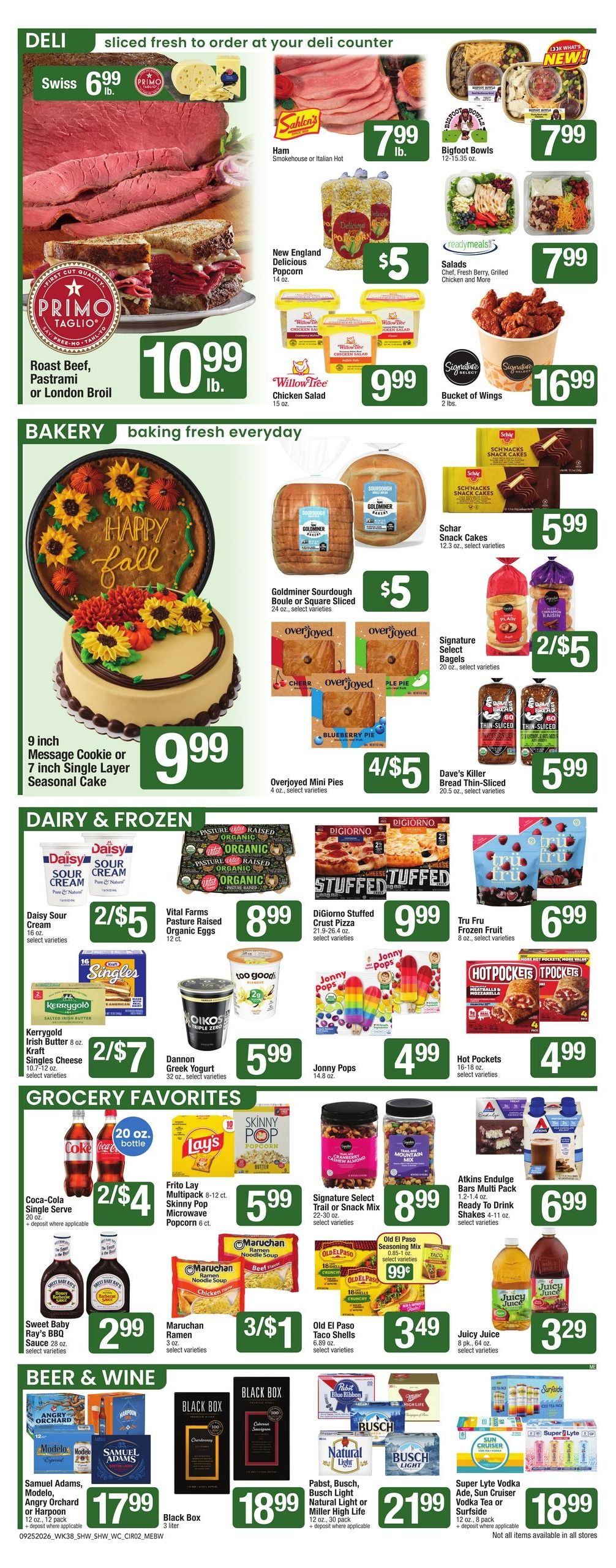 Shaw's (Augusta Area, ME) Weekly Ad September 25 - October 1, 2026