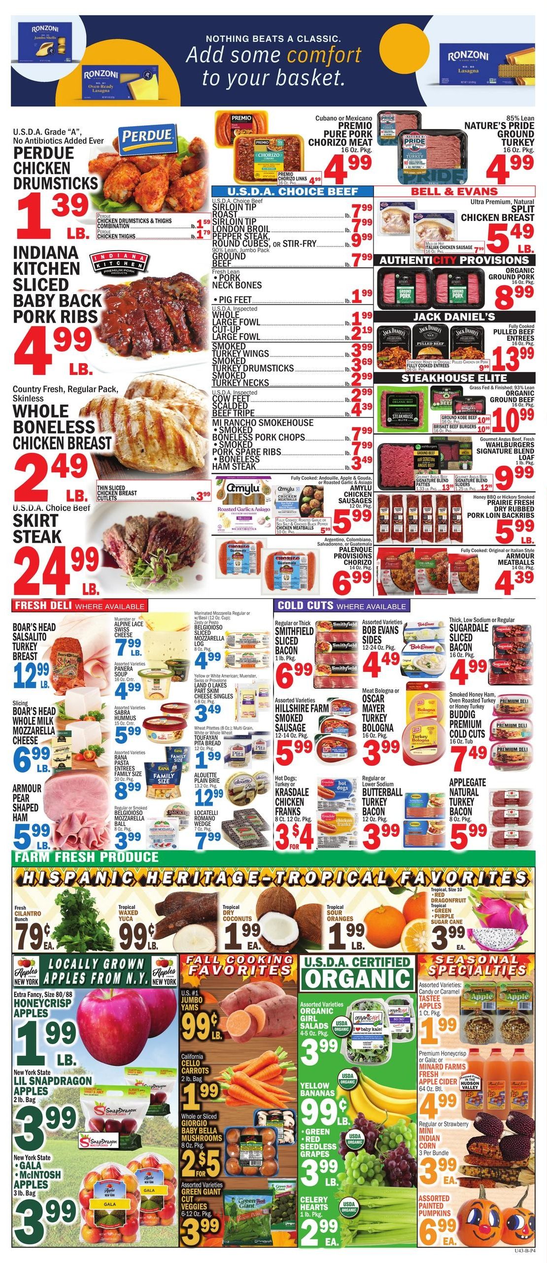 Bravo Supermarket (Jersey City-Newark Area, NJ) Weekly Ad September 25 - October 1, 2026