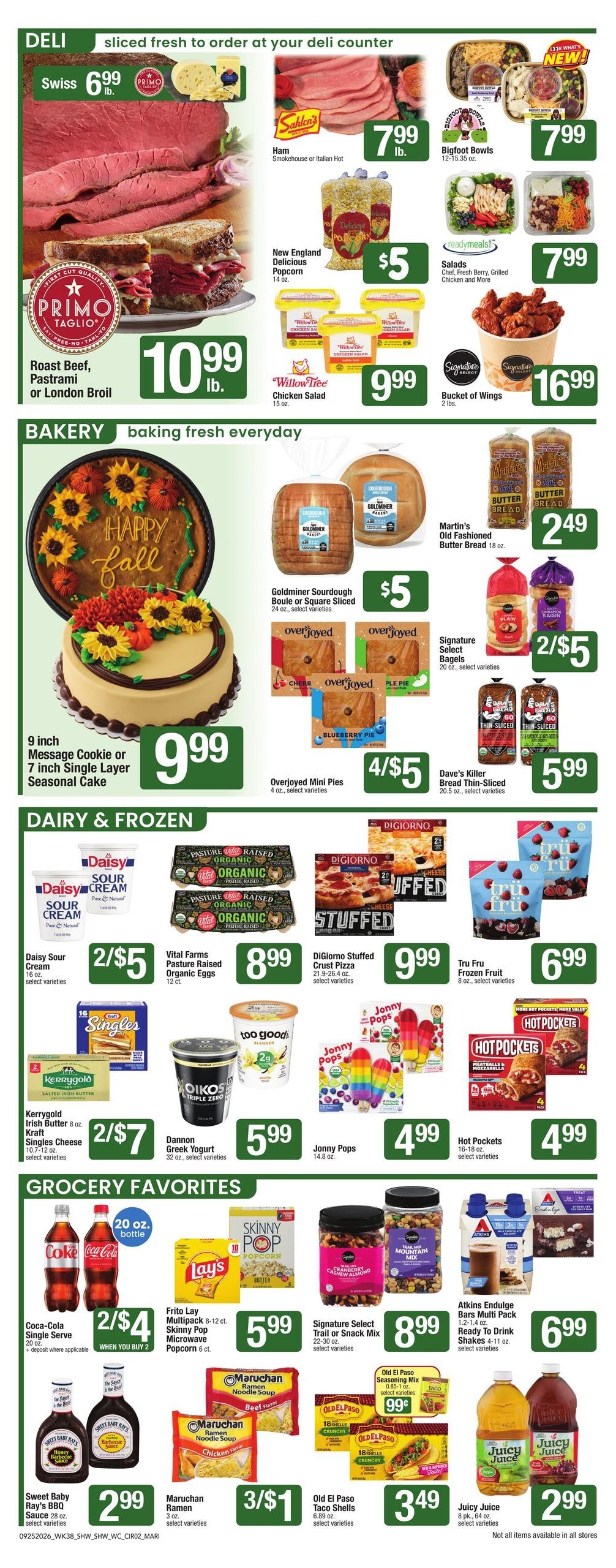 Shaw's (Hartford Area, CT) Weekly Ad September 25 - October 1, 2026