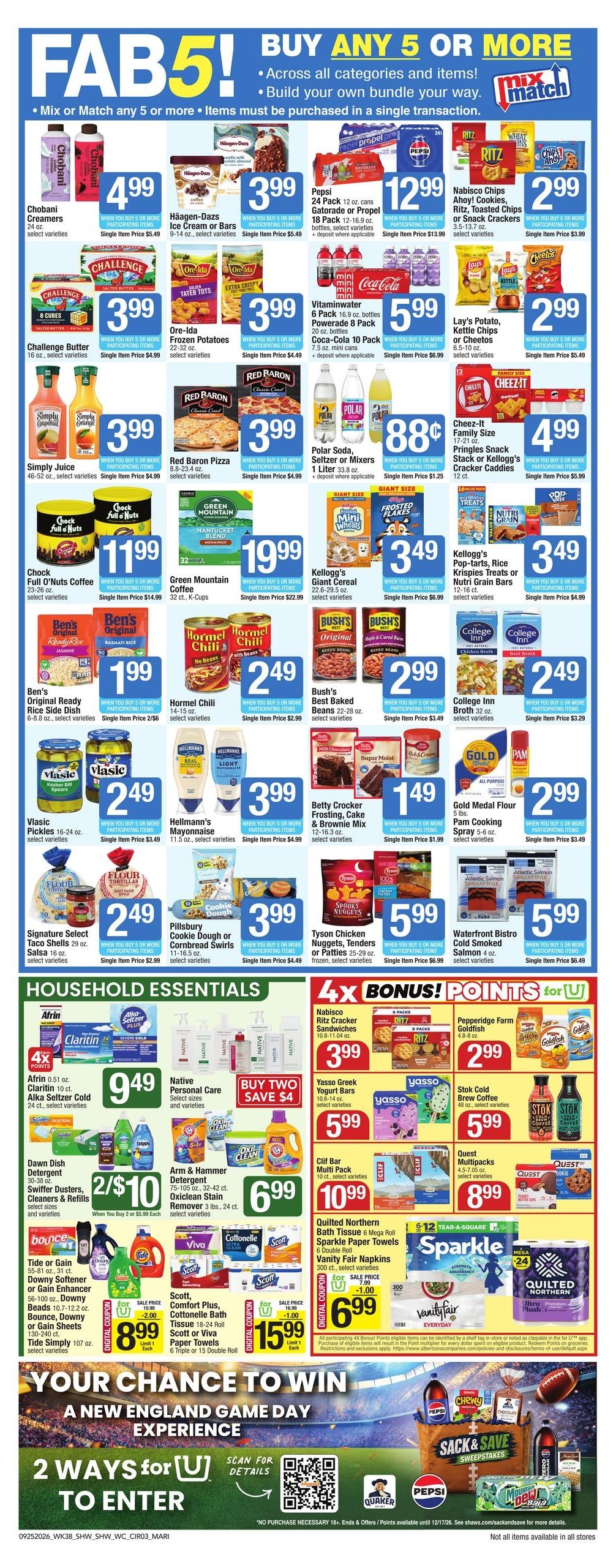 Shaw's (Hartford Area, CT) Weekly Ad September 25 - October 1, 2026