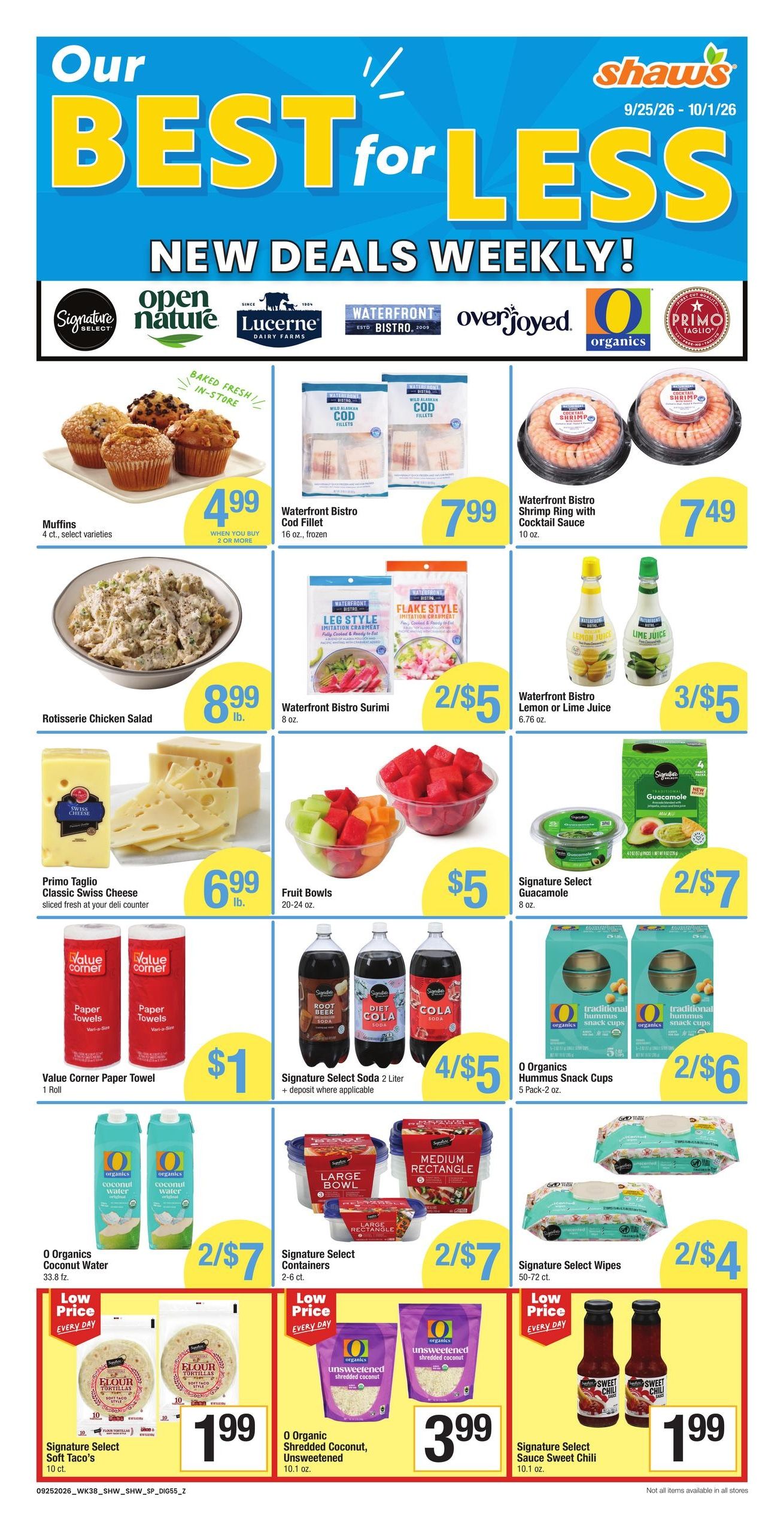 Shaw's (Hartford Area, CT) Weekly Ad September 25 - October 1, 2026