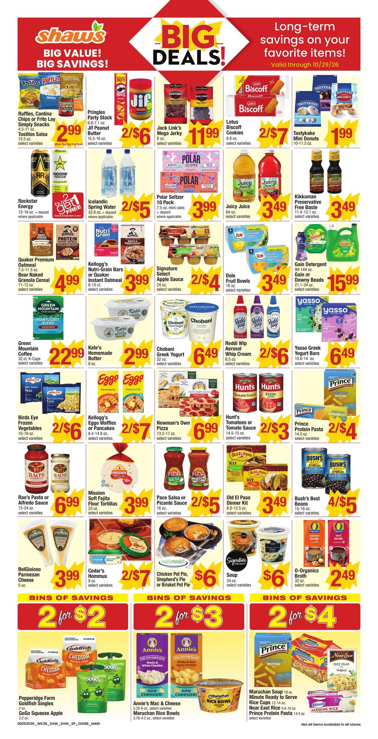 Shaw's (Hartford Area, CT) Weekly Ad September 25 - October 1, 2026
