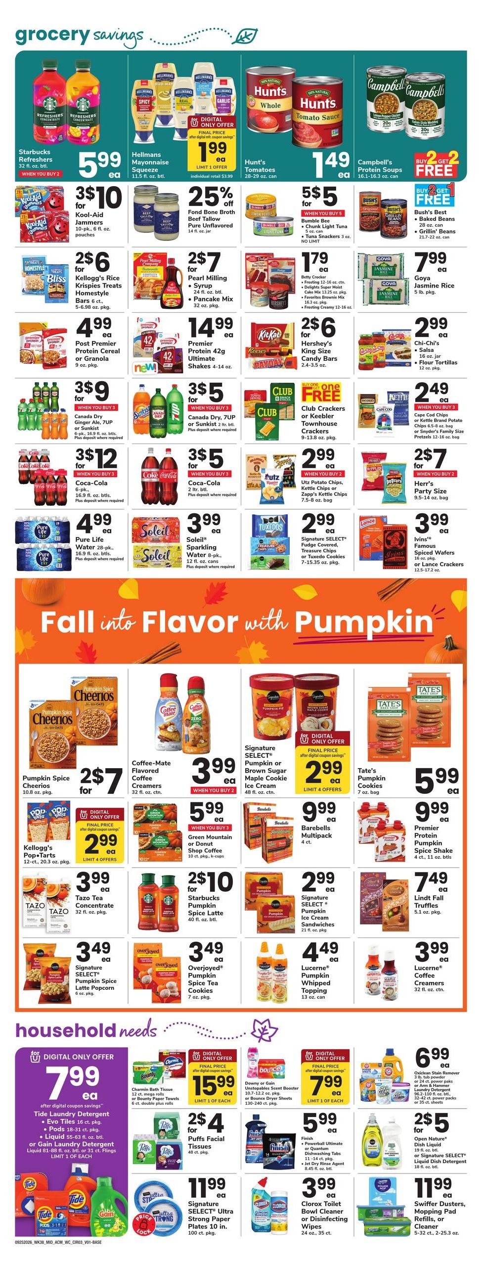 Acme Markets (Haddonfield Area, NJ) Weekly Ad September 25 - October 1, 2026