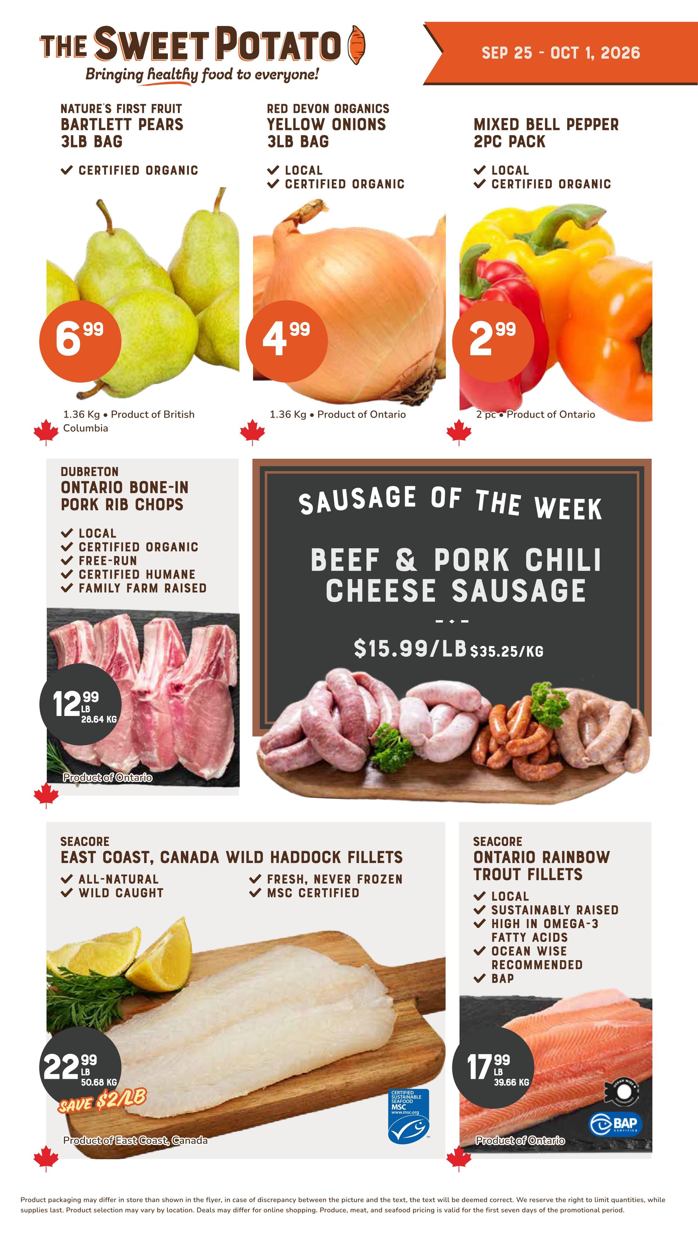 The Sweet Potato Flyer September 25 to October 1