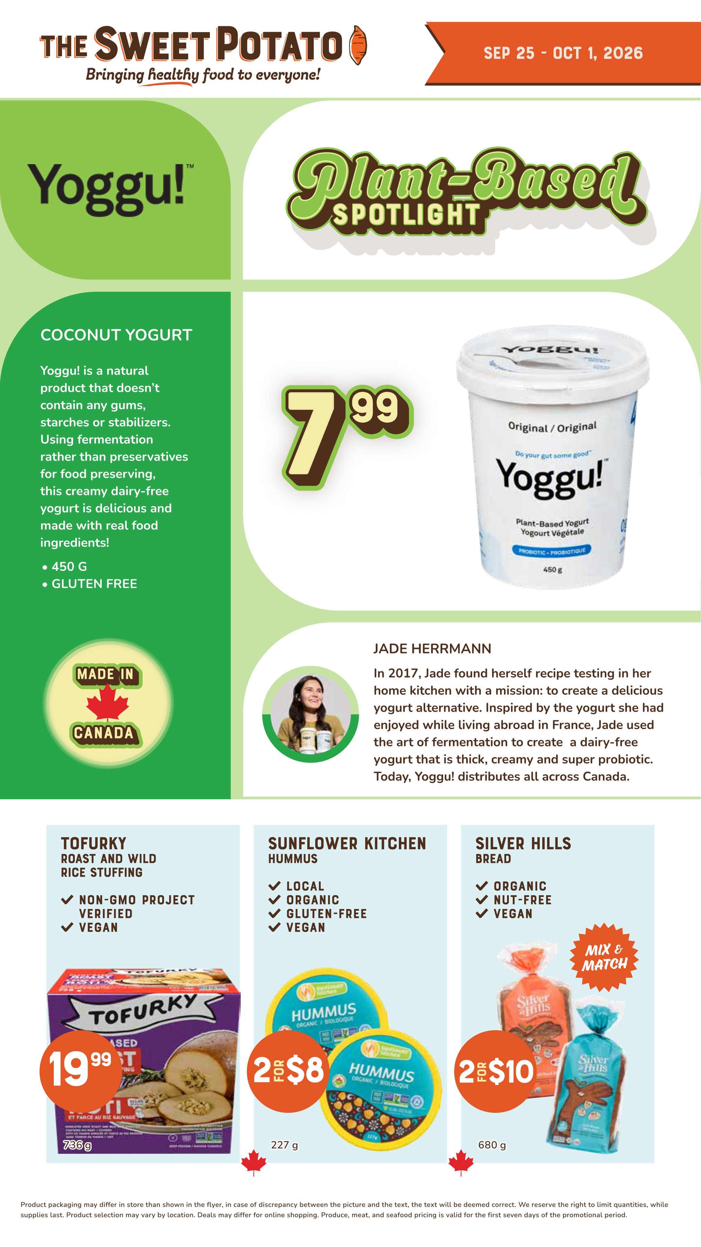 The Sweet Potato Flyer September 25 to October 1