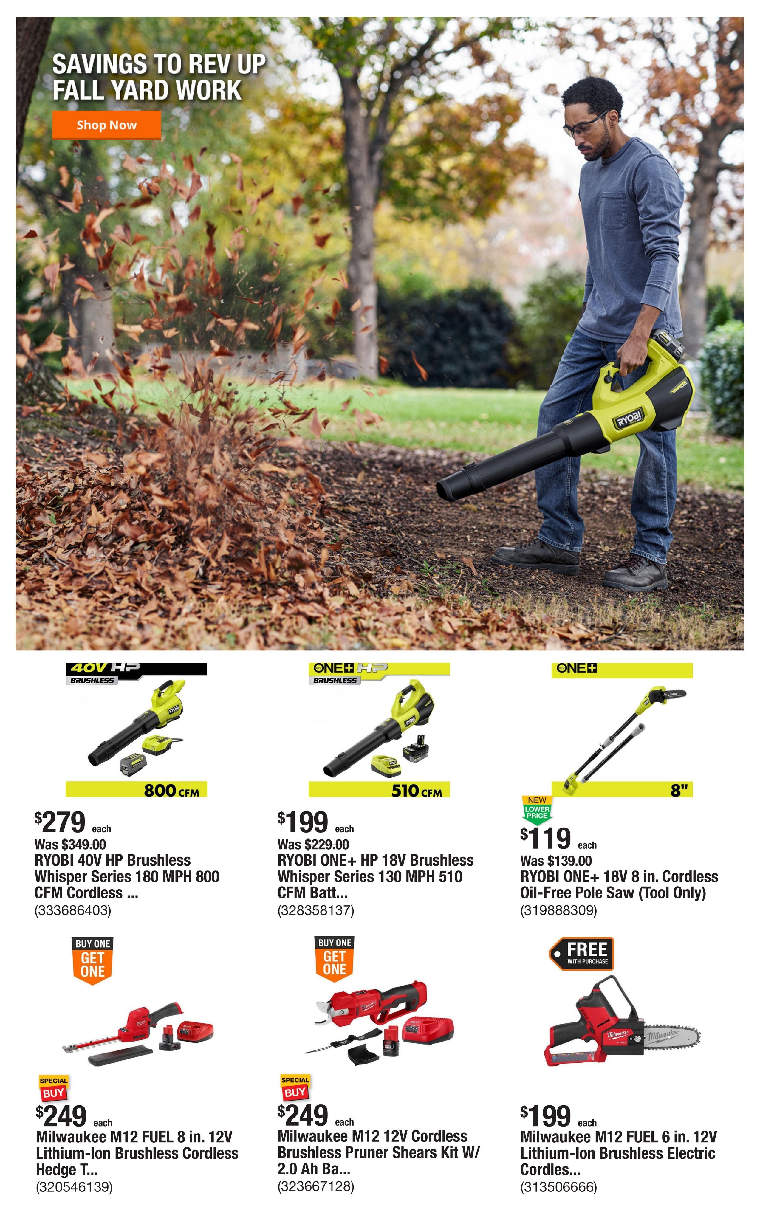 Home Depot (Natchitoches Area, LA) Weekly Ad September 24 - October 1, 2026