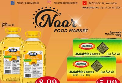 Noor Food Market Flyer September 25 to October 1