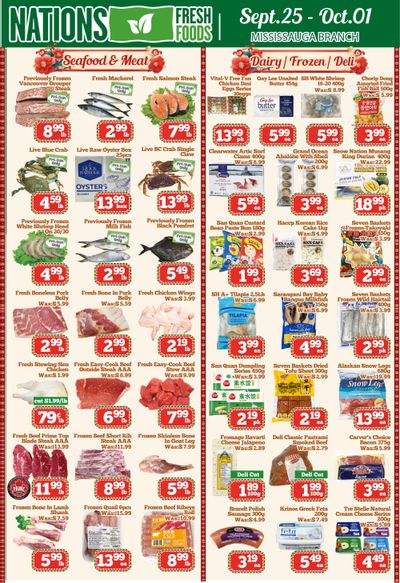 Nations Fresh Foods (Mississauga) Flyer September 25 to October 1