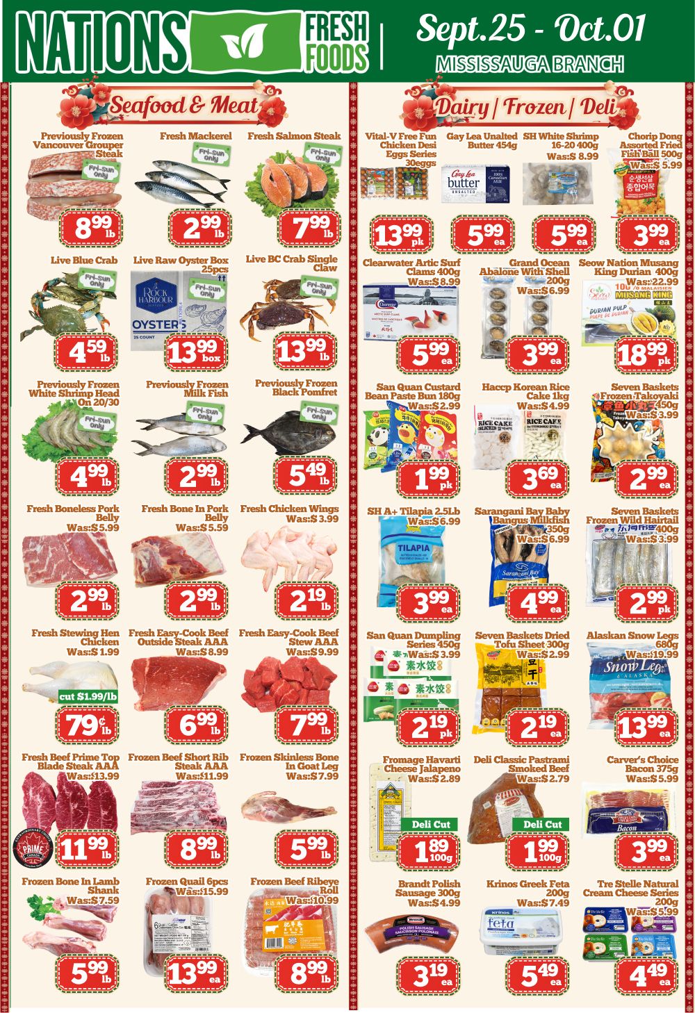 Nations Fresh Foods (Mississauga) Flyer September 25 to October 1
