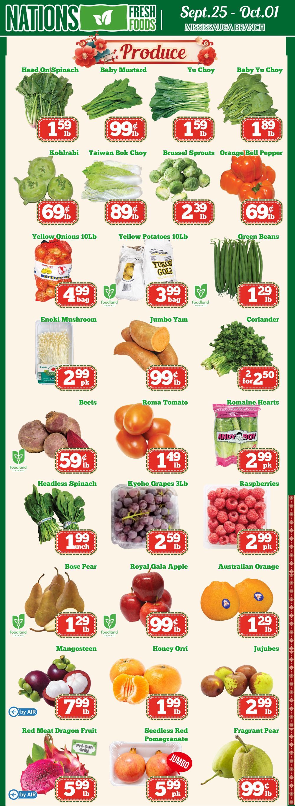 Nations Fresh Foods (Mississauga) Flyer September 25 to October 1