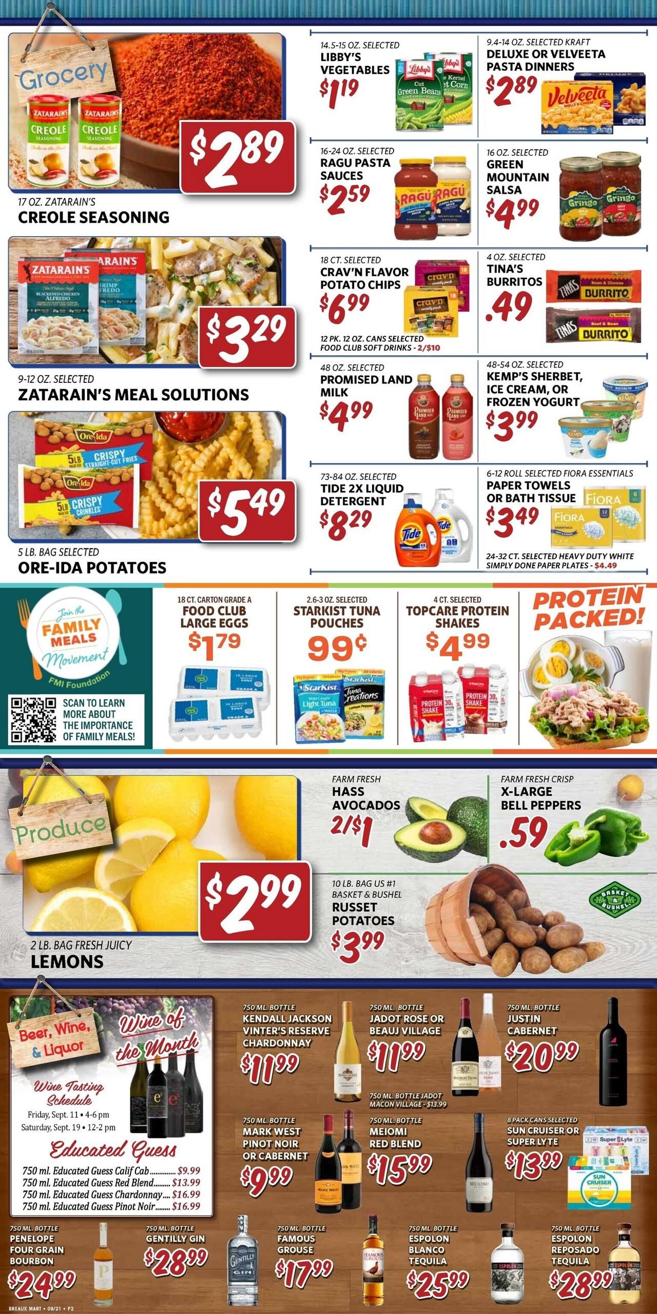 Breaux Mart Weekly Ad September 23 - 29, 2026