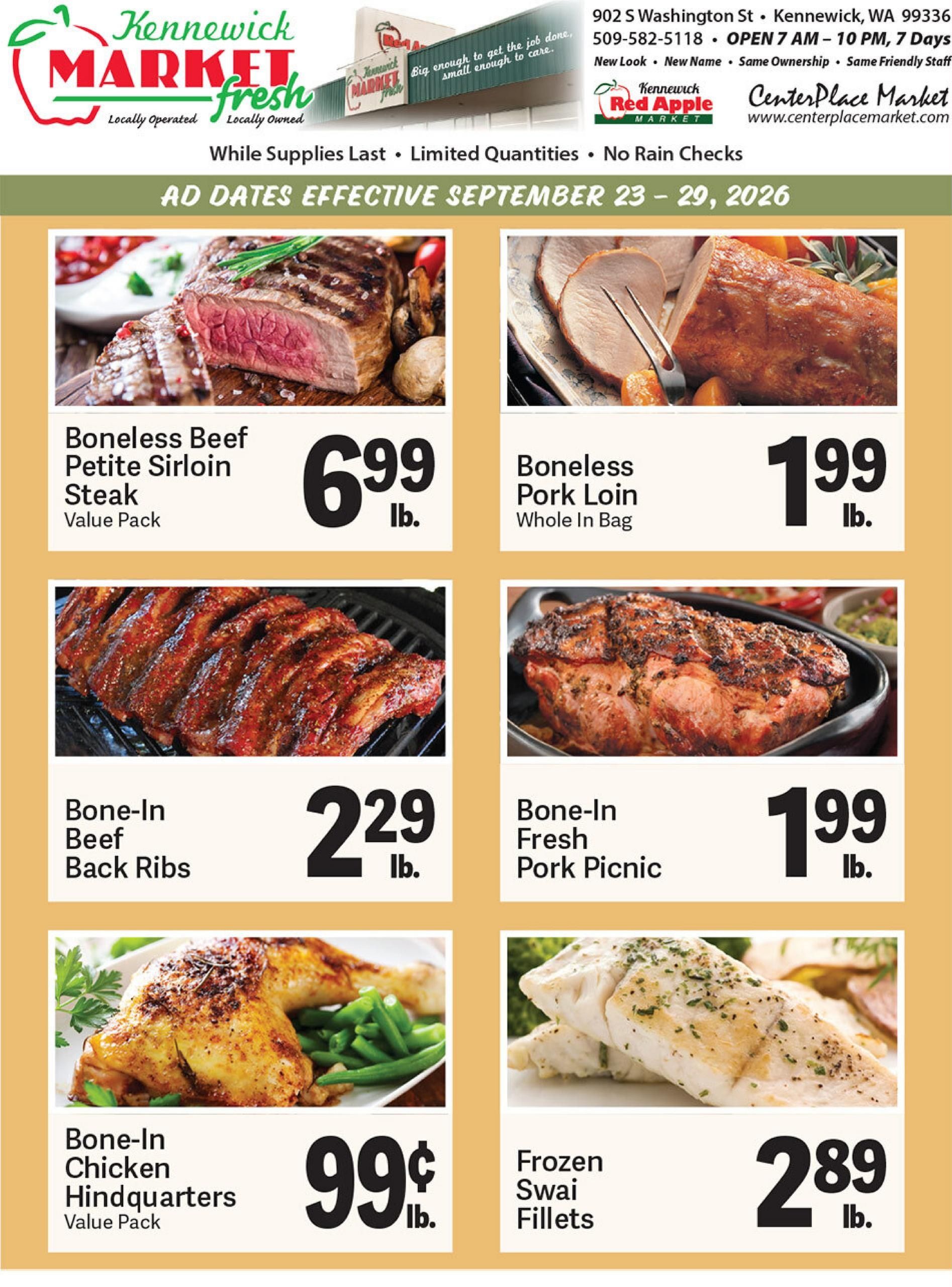 Kennewick Red Apple Market Weekly Ad September 23 - 29, 2026