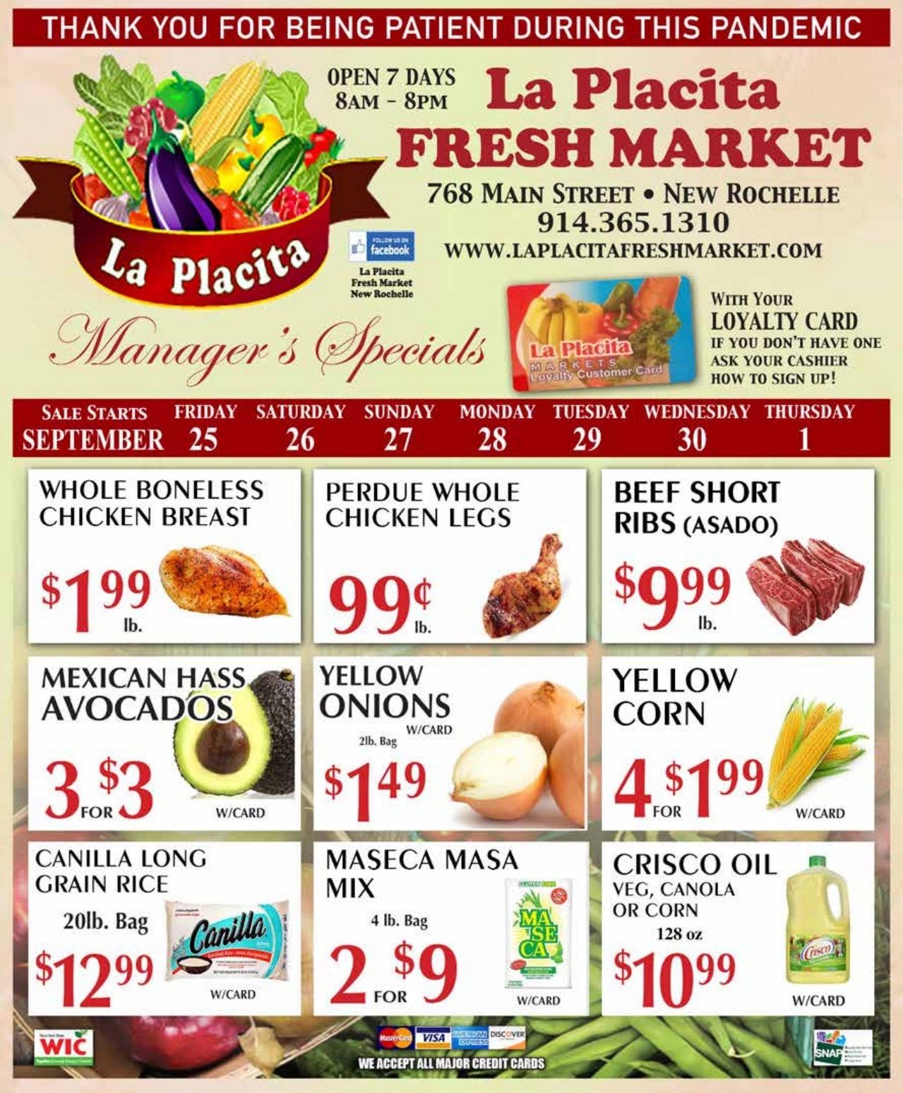 La Placita Fresh Market Weekly Ad September 25 - October 1, 2026