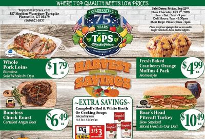 Tops Marketplace Weekly Ad September 25 - October 1, 2026