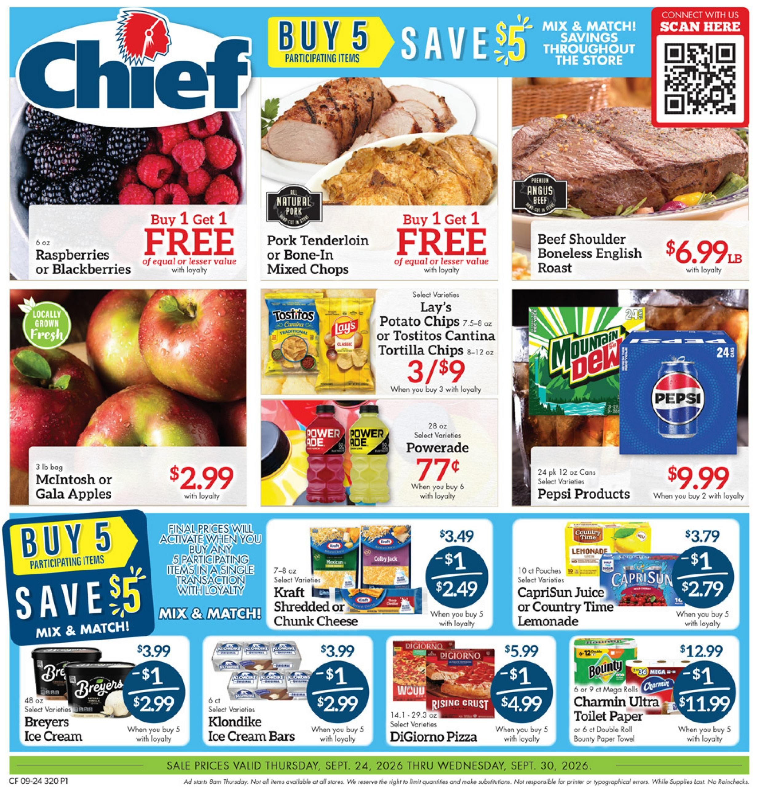 Chief Supermarket Weekly Ad September 24 - 30, 2026