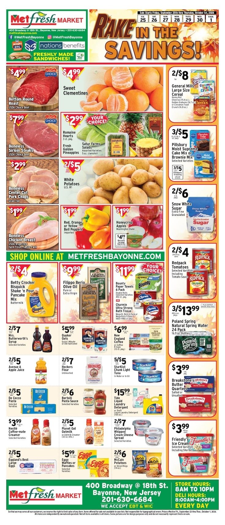 Met Fresh Weekly Ad September 25 - October 1, 2026