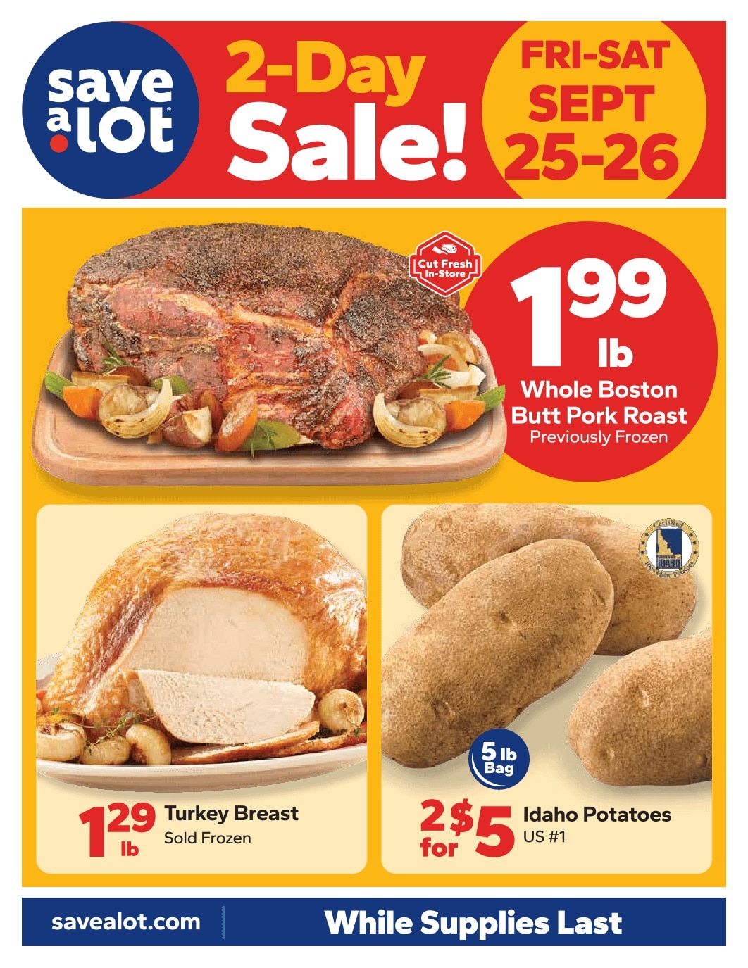Save a Lot Food Stores (1240 Andrews Rd, Murphy, NC) Special Promotion Weekly Ad September 25 - 26, 2026