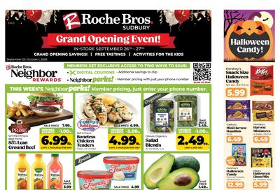 Roche Bros. Sudbury - Week's Weekly Ad September 11 - October 8, 2026