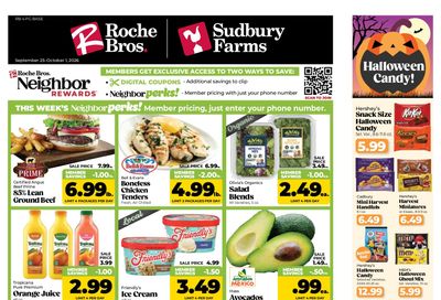 Roche Bros. Weekly Ad September 25 - October 1, 2026