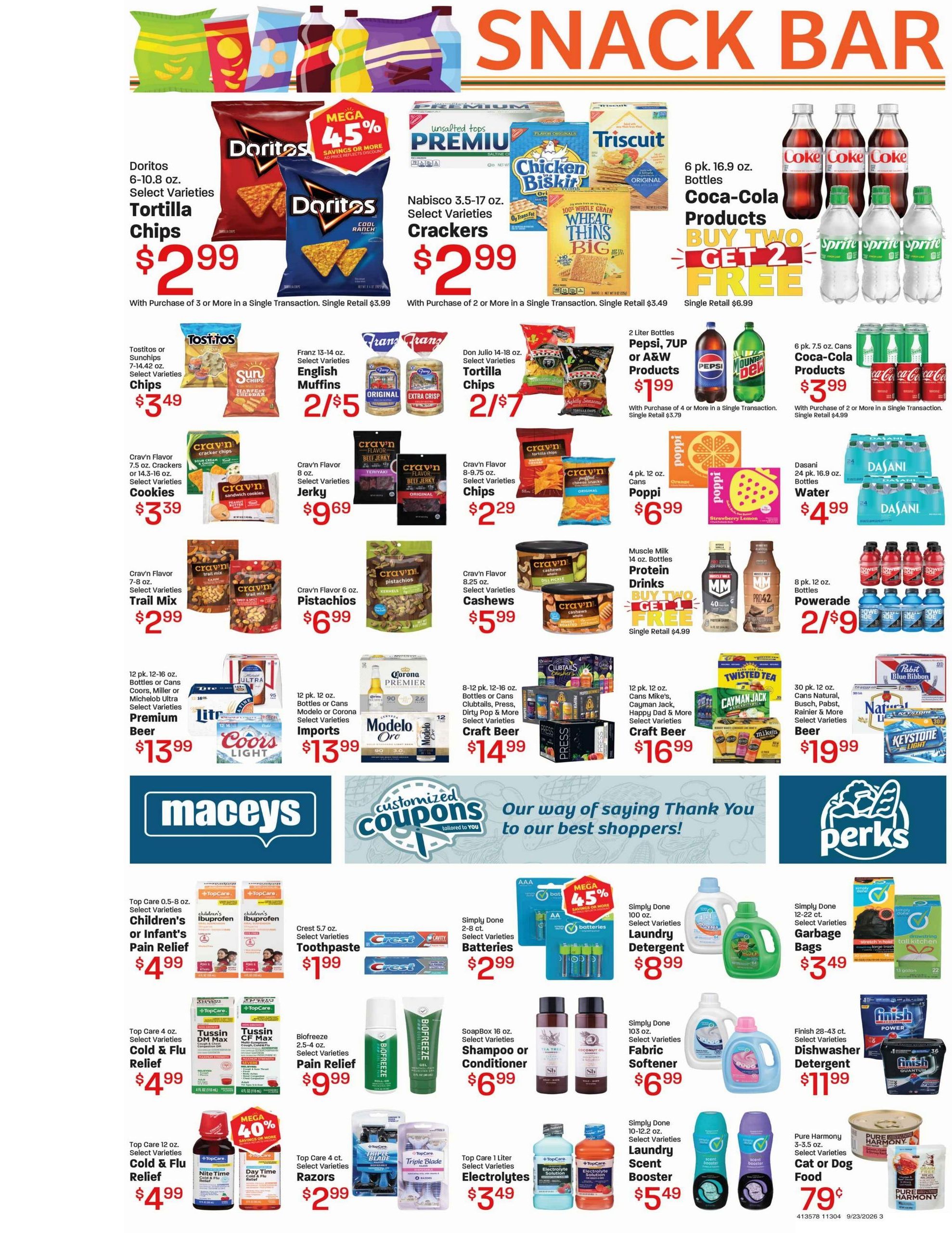 Maceys (American Fork Area, UT) Weekly Ad September 23 - 29, 2026