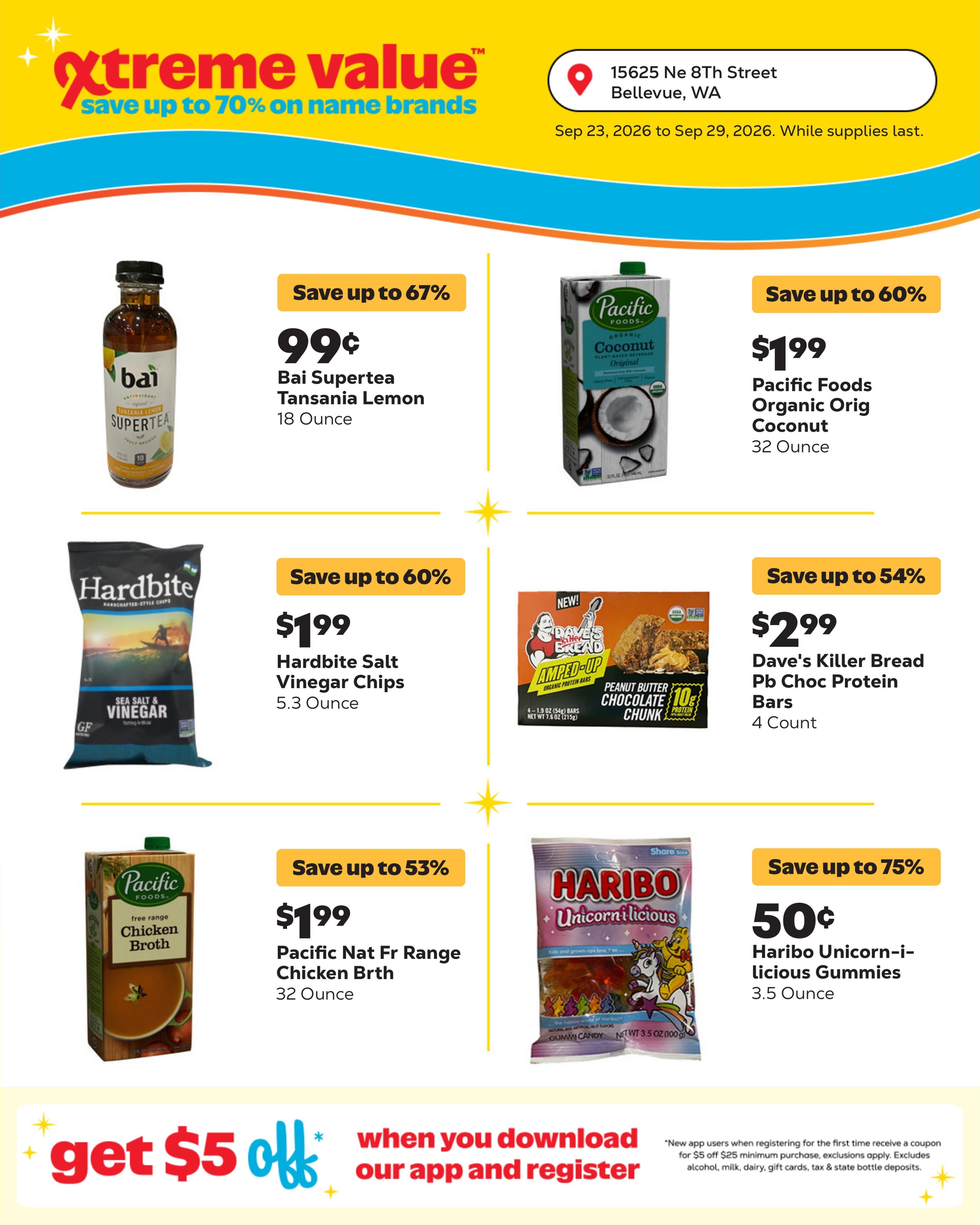 Grocery Outlet (Bellevue Area, WA) Weekly Ad September 23 - 29, 2026