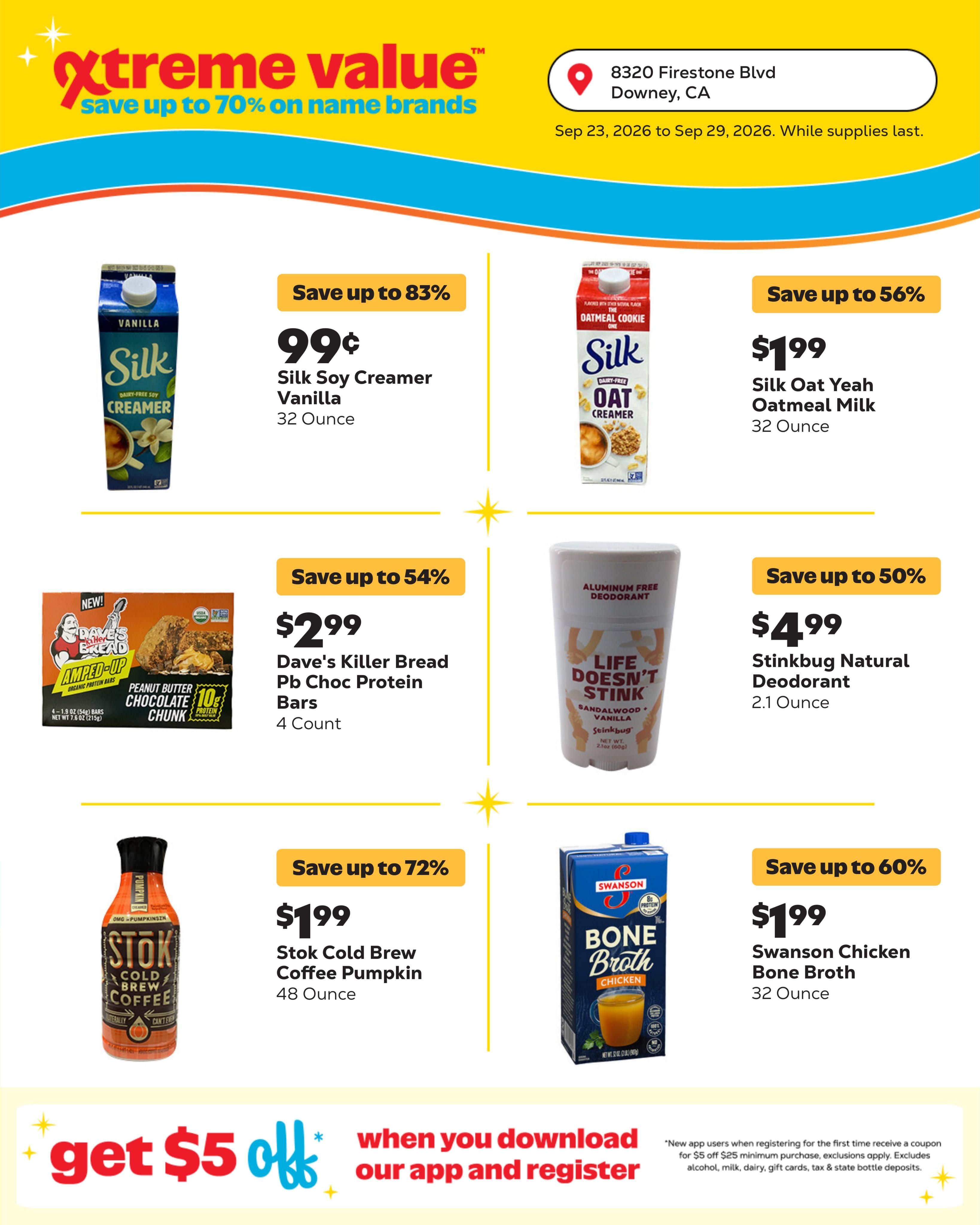 Grocery Outlet (Downey Area, CA) Weekly Ad September 23 - 29, 2026