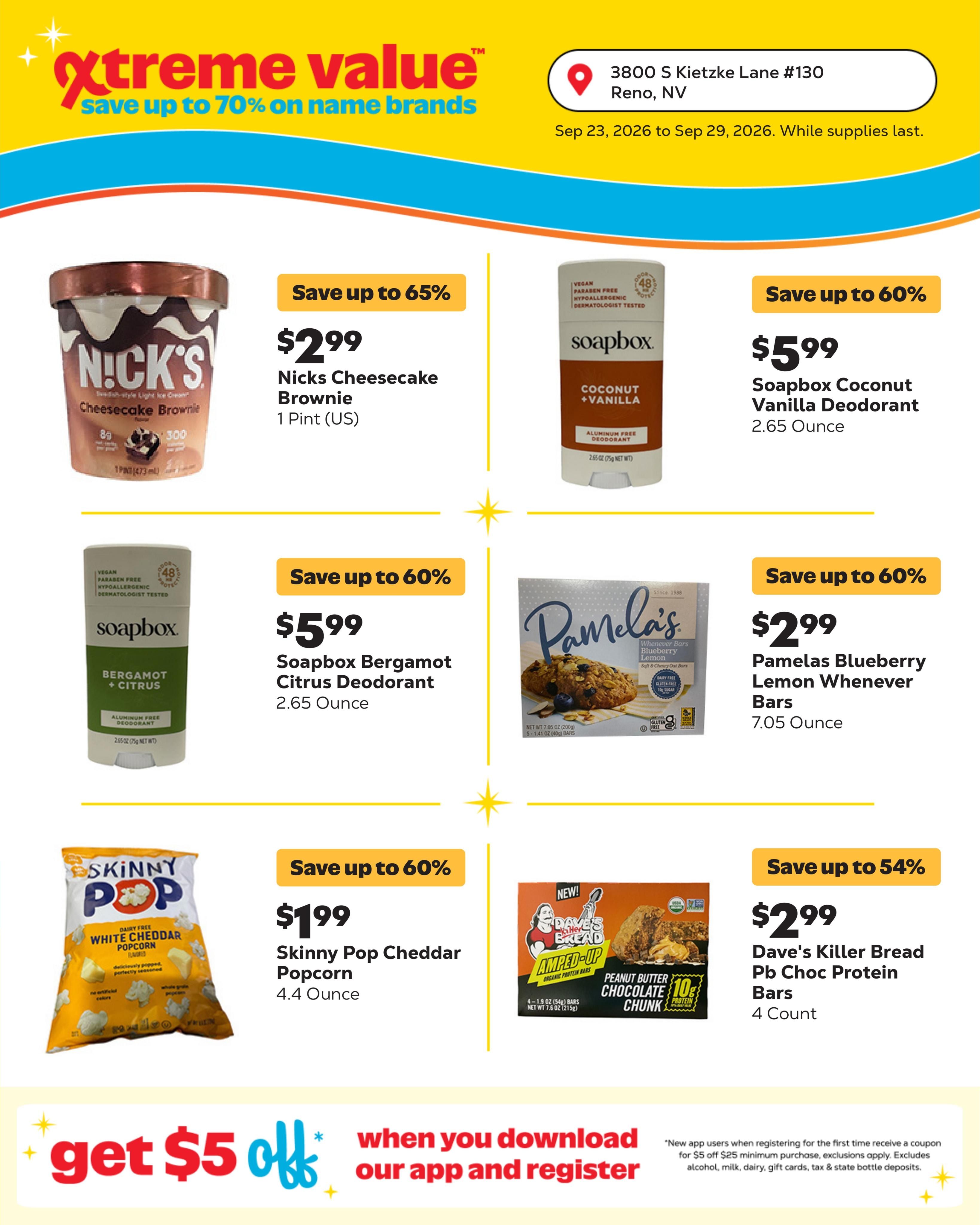 Grocery Outlet (Reno Area, NV) Weekly Ad September 23 - 29, 2026