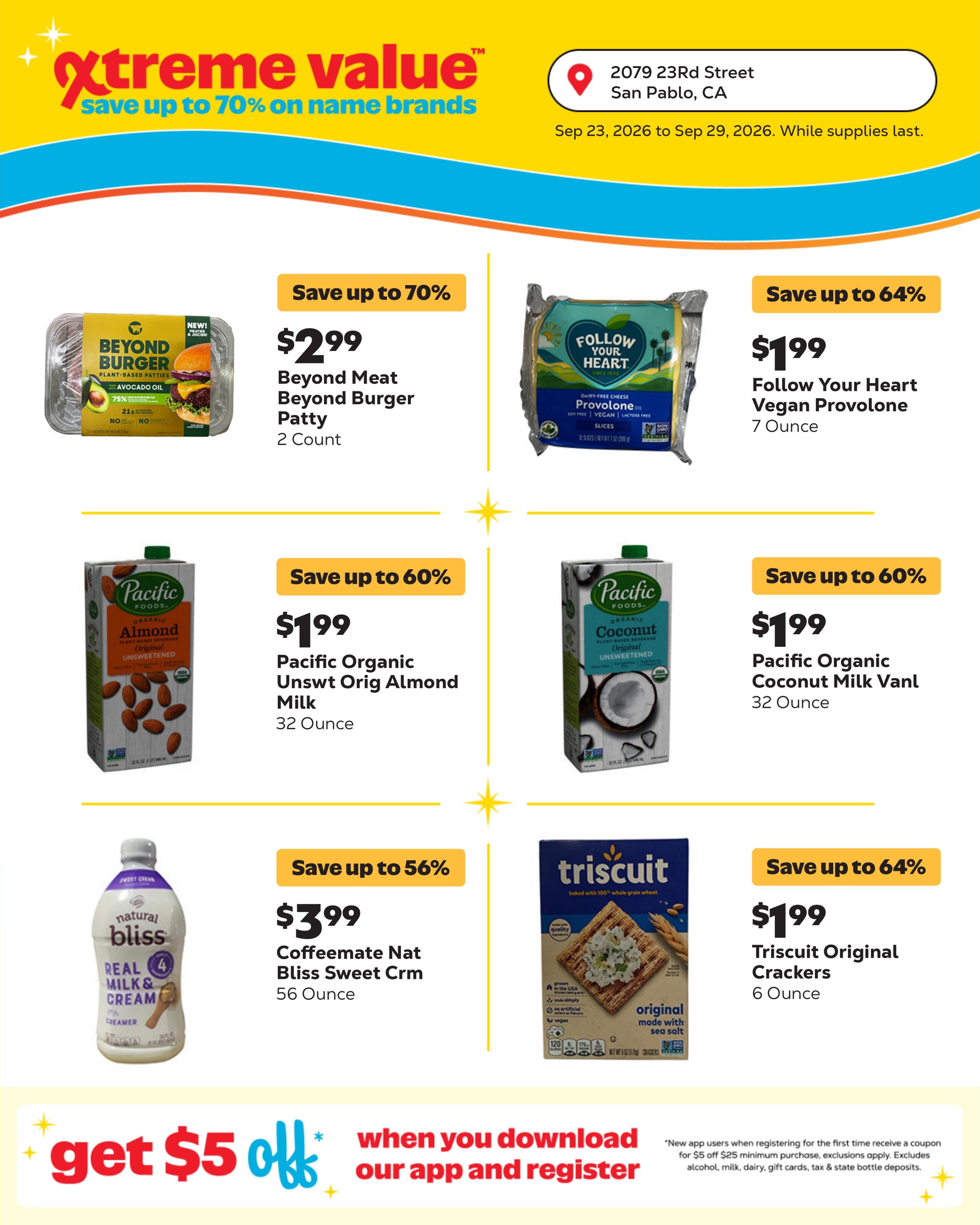 Grocery Outlet (Richmond Area, CA) Weekly Ad September 23 - 29, 2026