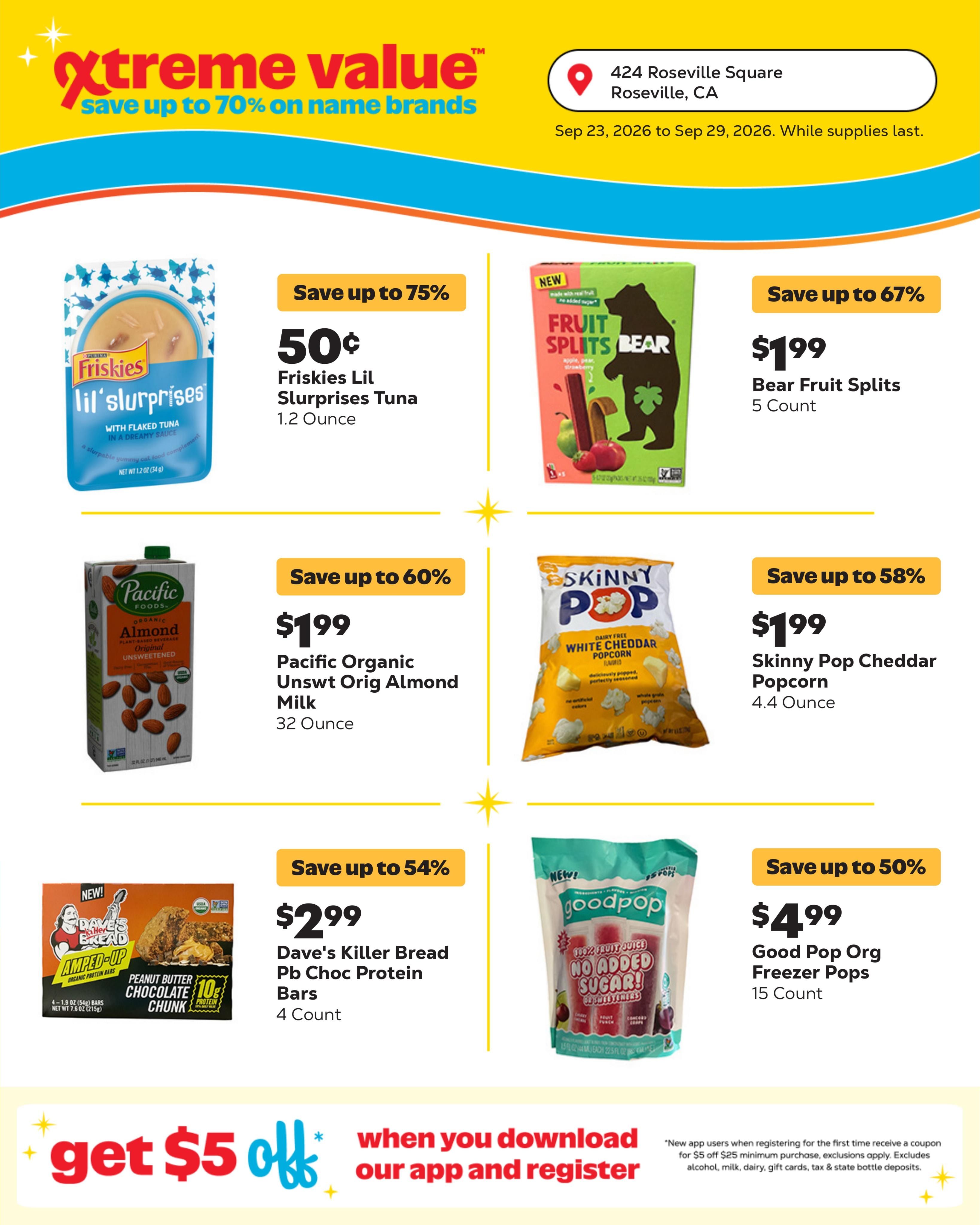 Grocery Outlet (Roseville Area, CA) Weekly Ad September 23 - 29, 2026