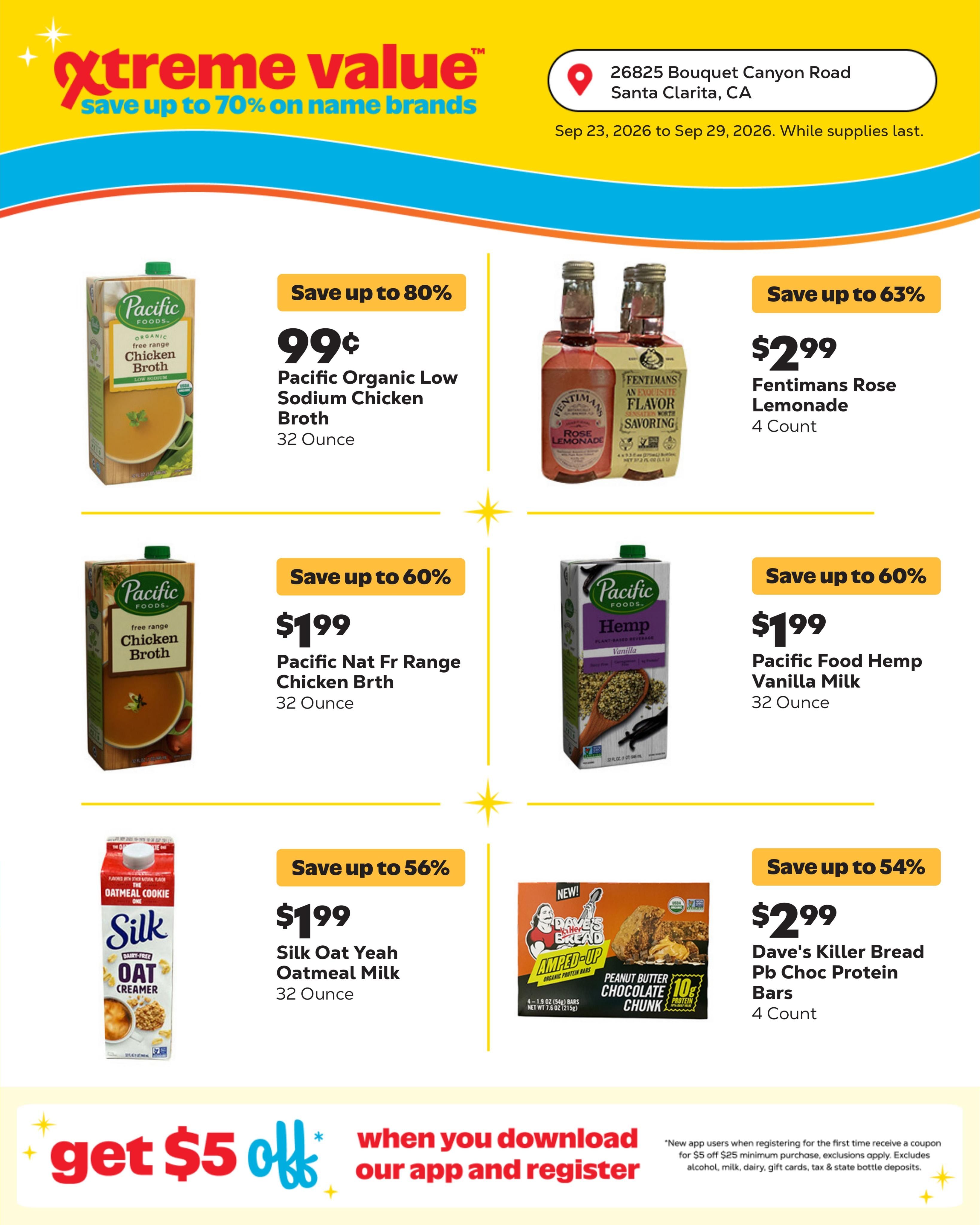 Grocery Outlet (Santa Clarita Area, CA) Weekly Ad September 23 - 29, 2026