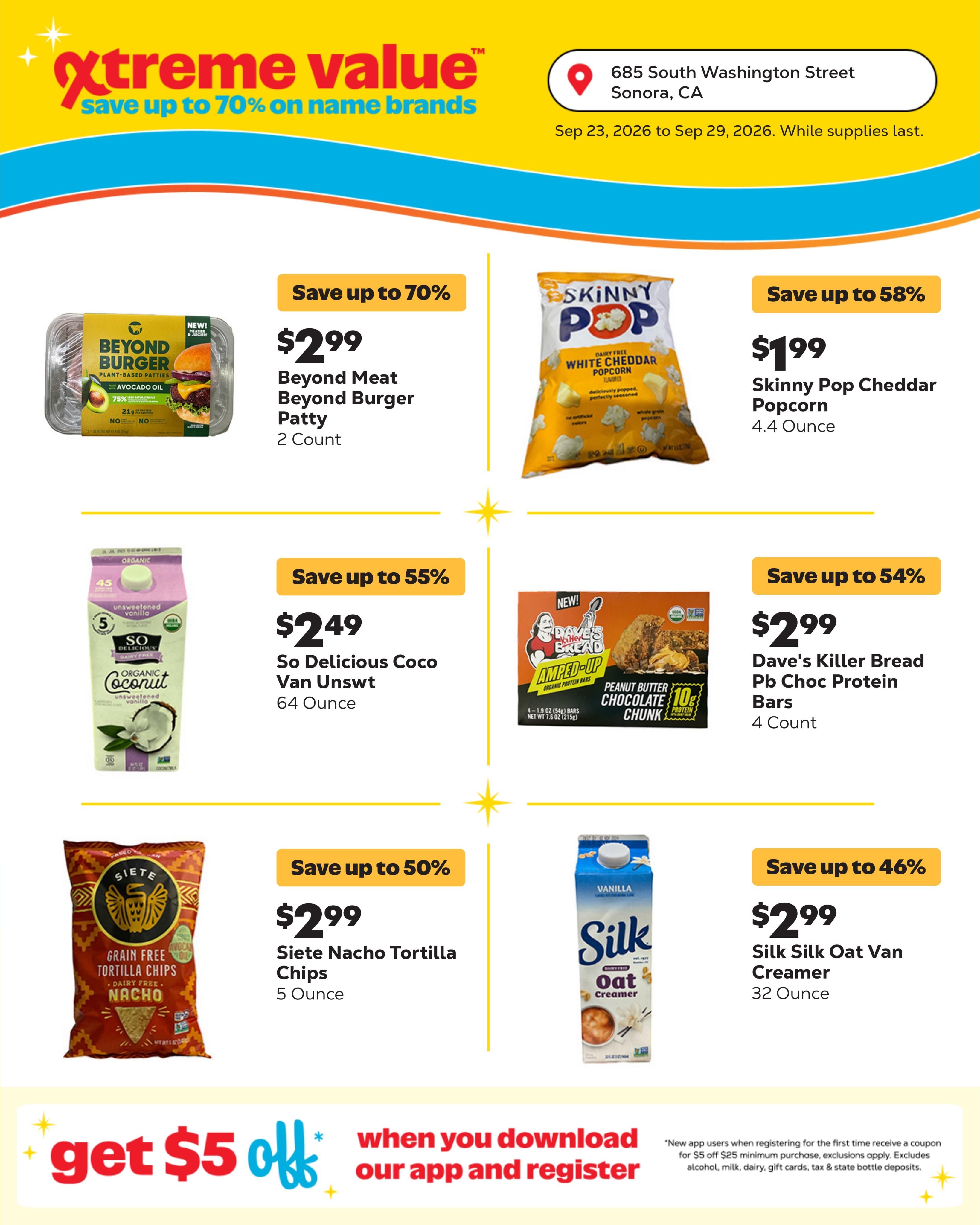 Grocery Outlet (Arnold Area, CA) Weekly Ad September 23 - 29, 2026
