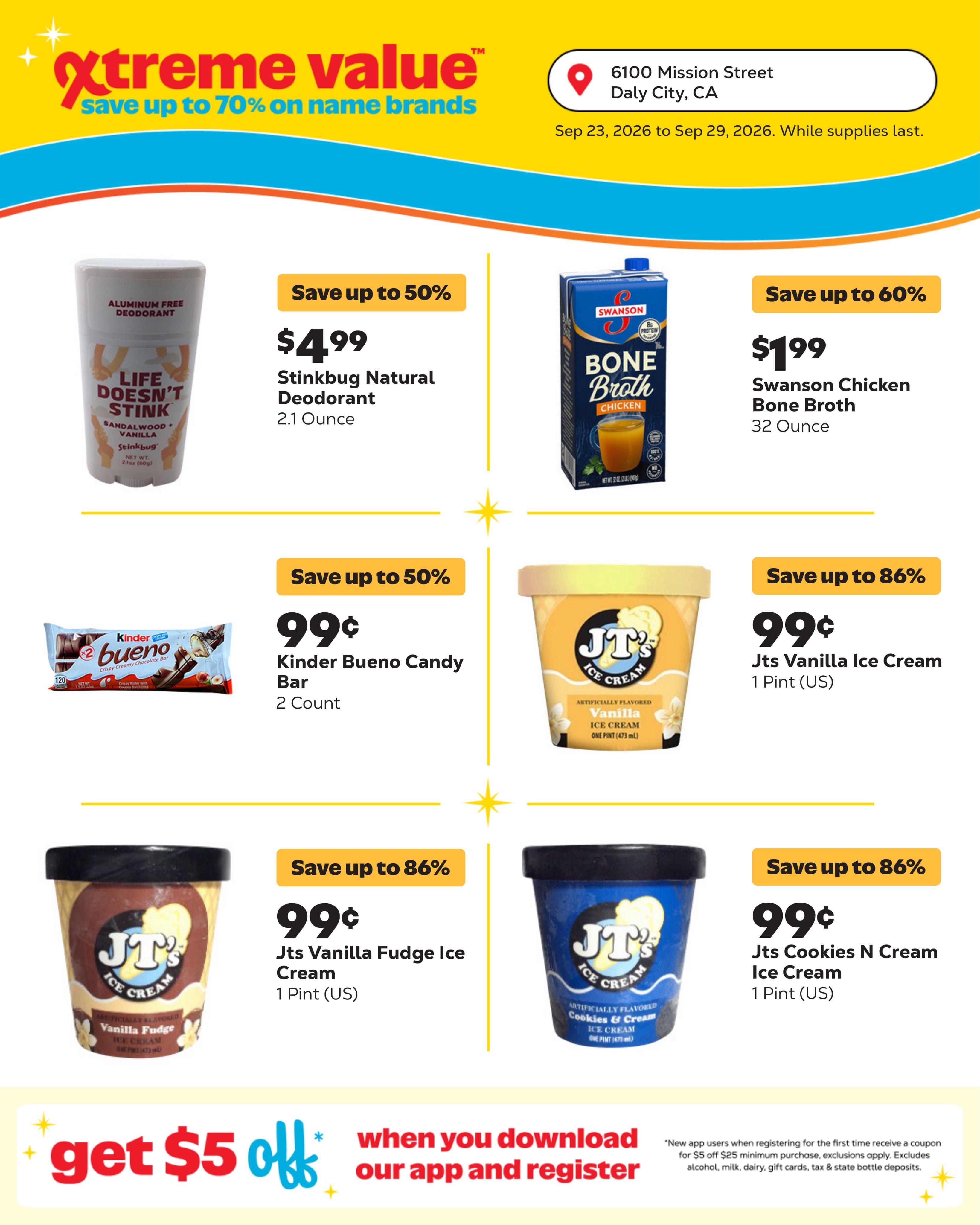 Grocery Outlet (Daly City Area, CA) Weekly Ad September 23 - 29, 2026