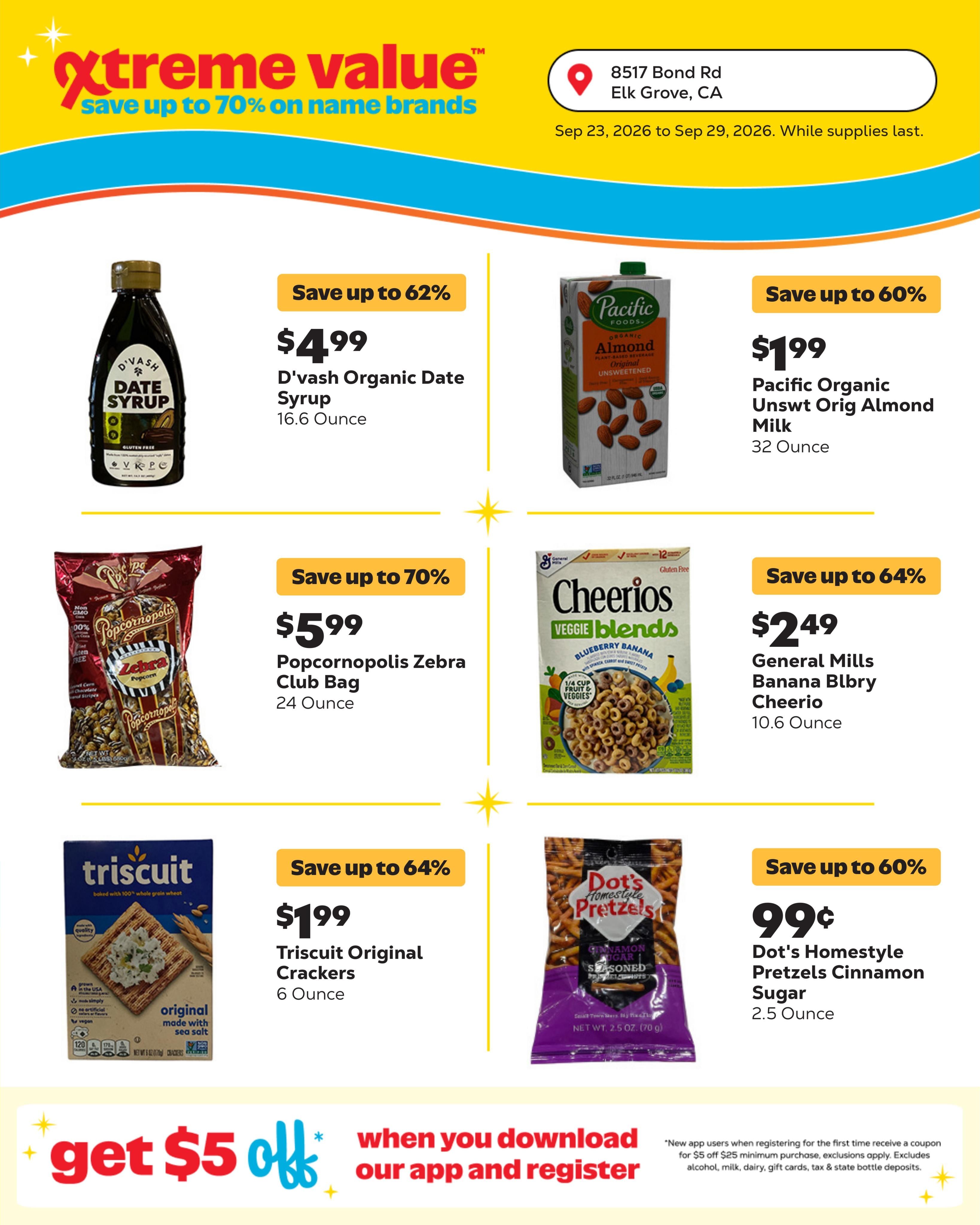 Grocery Outlet (Elk Grove Area, CA) Weekly Ad September 23 - 29, 2026
