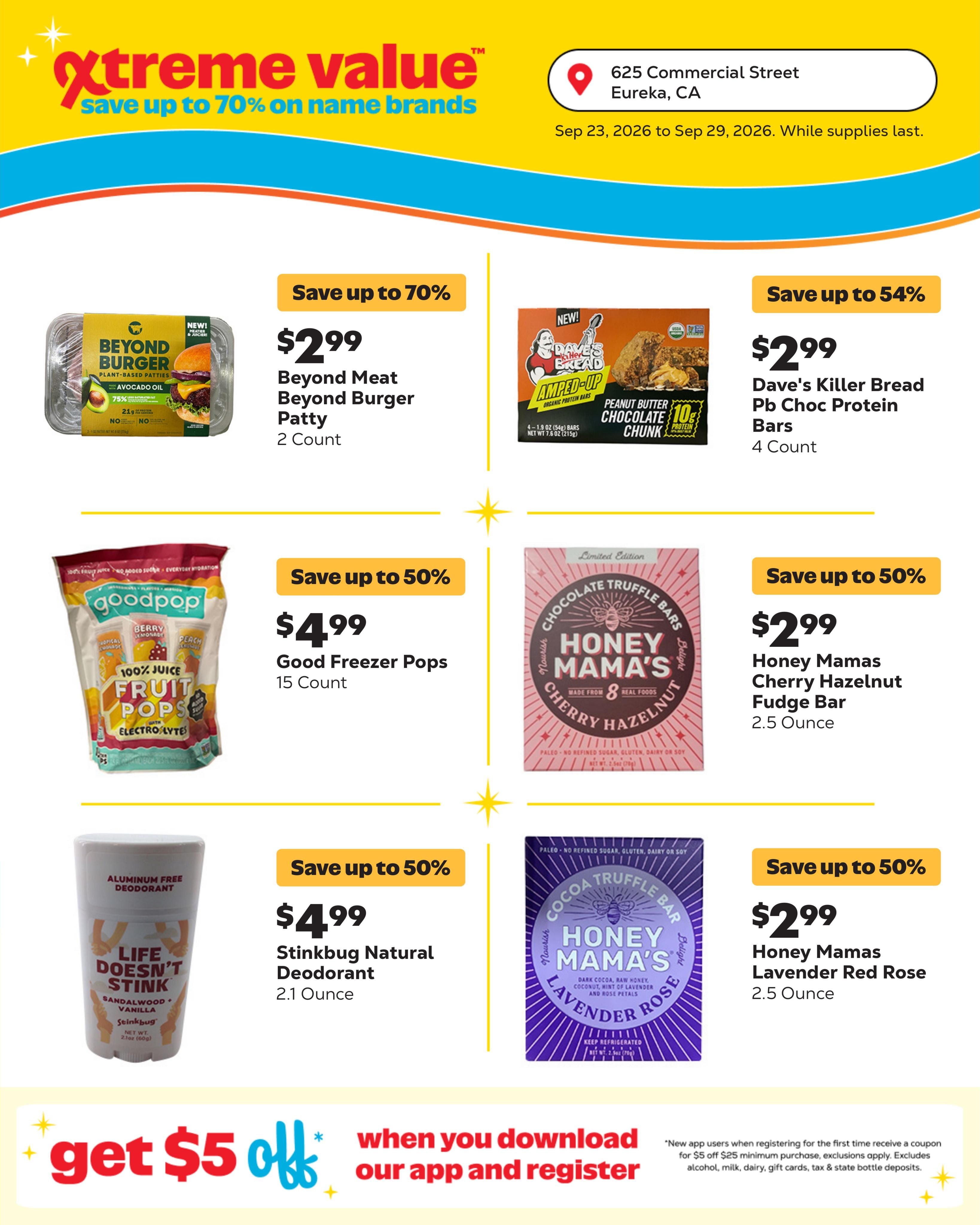 Grocery Outlet (Eureka Area, CA) Weekly Ad September 23 - 29, 2026