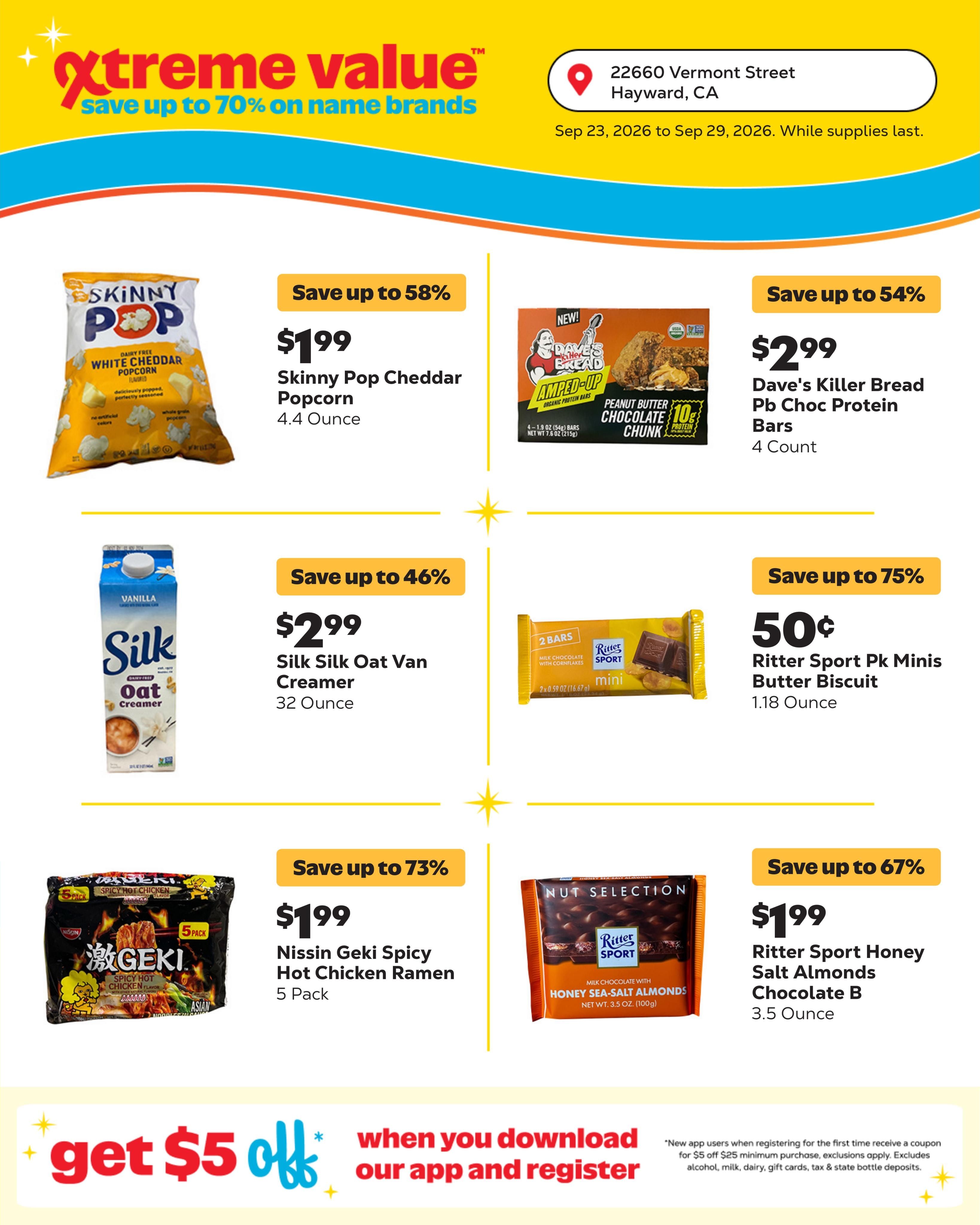 Grocery Outlet (Hayward Area, CA) Weekly Ad September 23 - 29, 2026