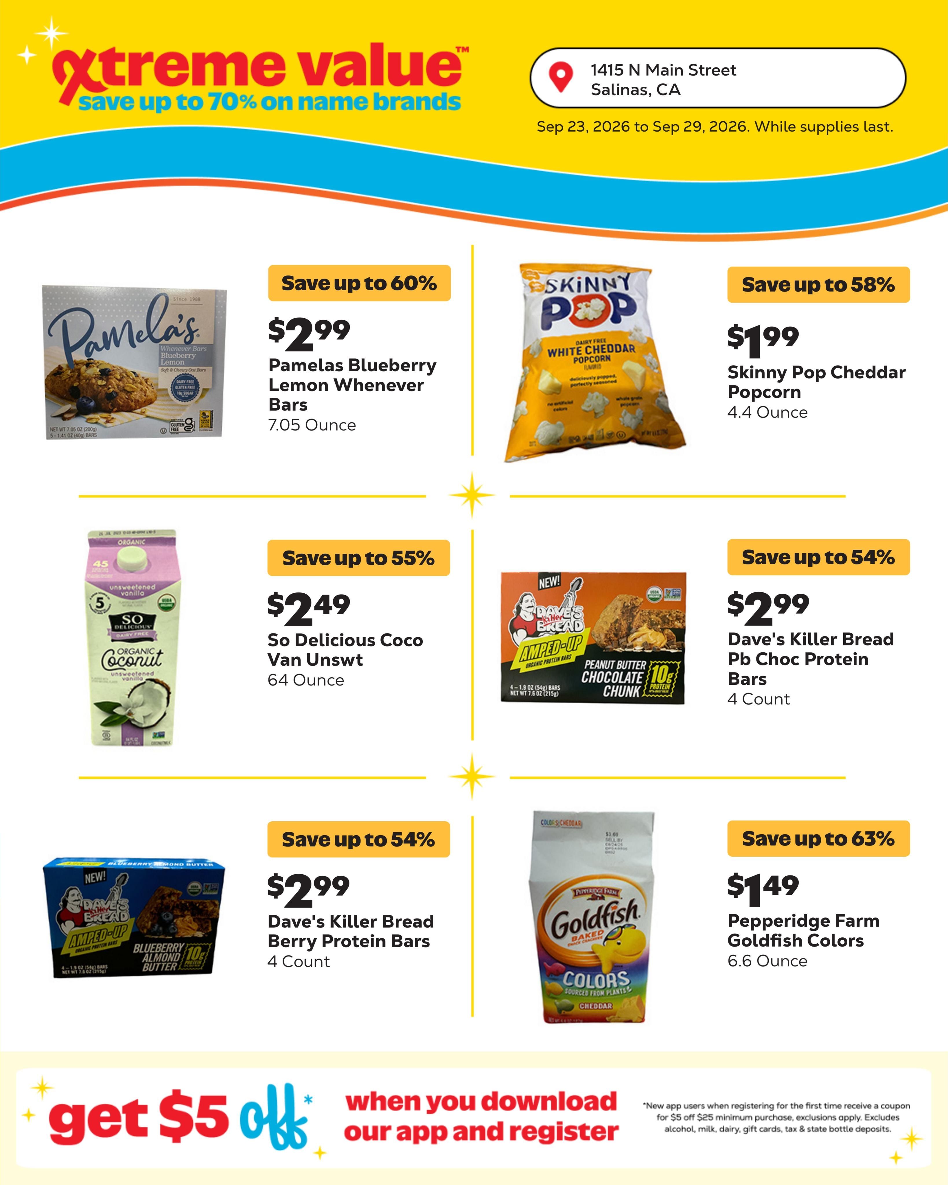 Grocery Outlet (Chualar Area, CA) Weekly Ad September 23 - 29, 2026