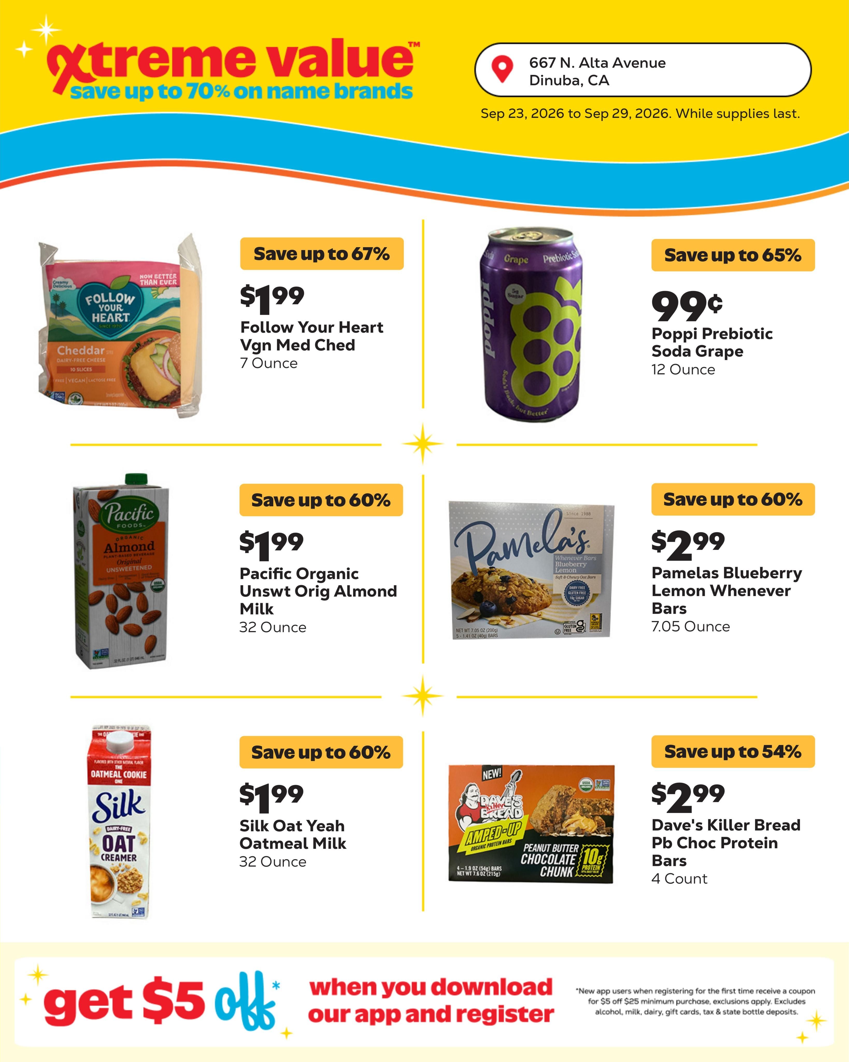 Grocery Outlet (Dinuba-Sultana Area, CA) Weekly Ad September 23 - 29, 2026