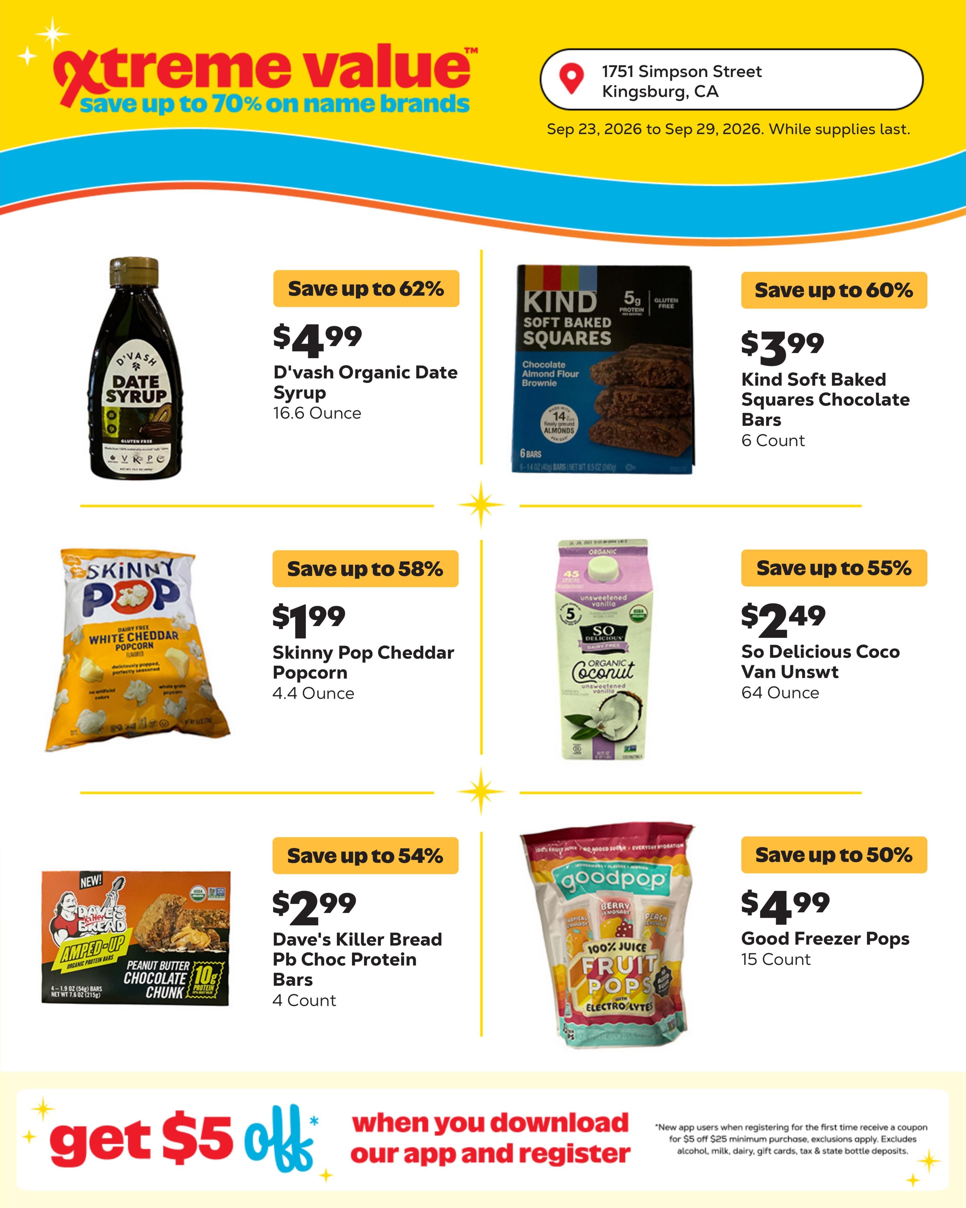Grocery Outlet (Traver Area, CA) Weekly Ad September 23 - 29, 2026