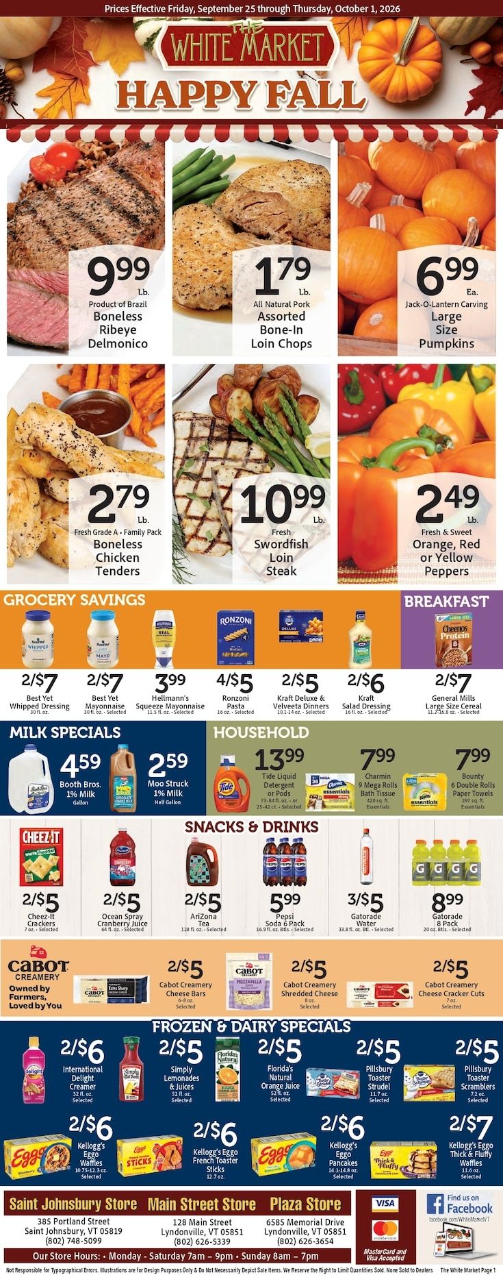 The White Market Weekly Ad September 25 - October 1, 2026